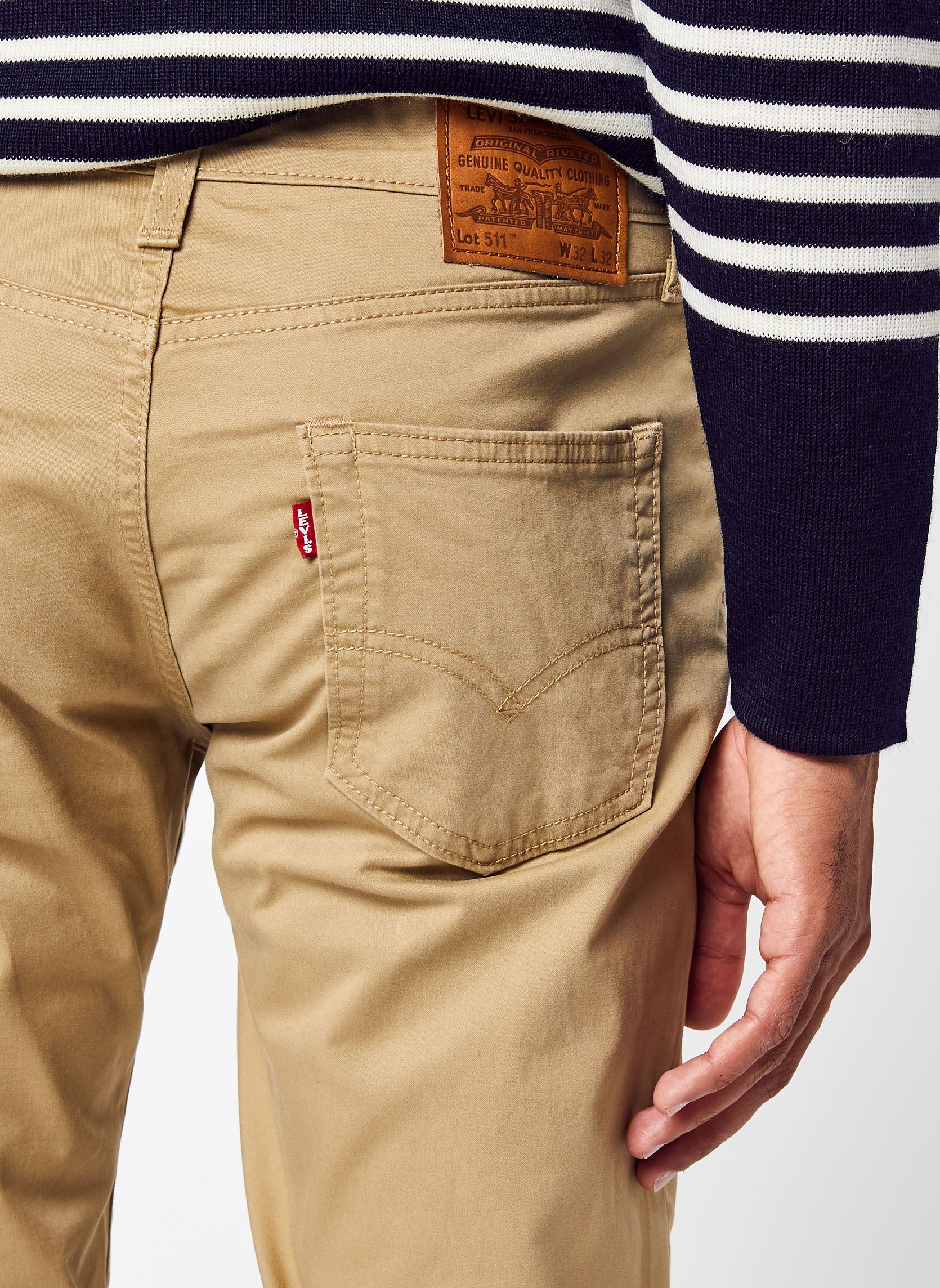 Vaqueros ajustados y entubados 511™ SLIM hombre beige Levi's Vaqueros ajustados y entubados 511™ SLIM hombre beige HARVEST GOLD SUEDED SATEEN