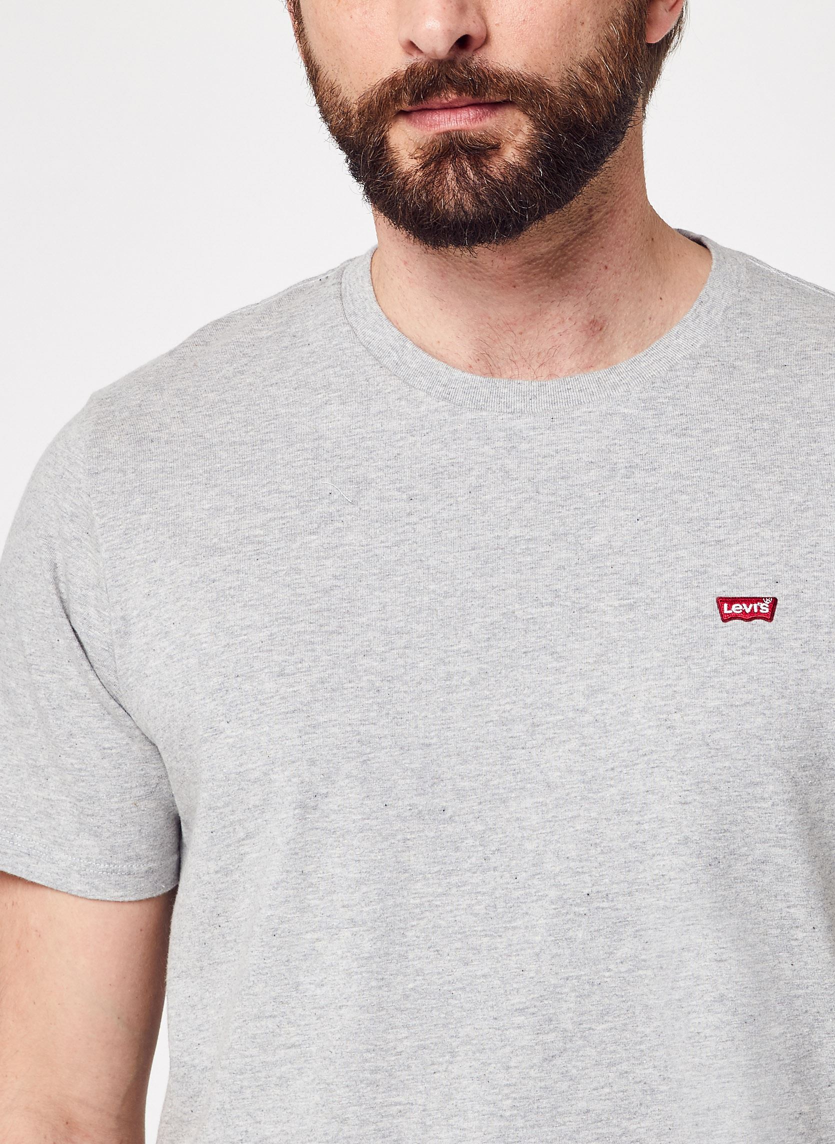 Tee-shirts SS ORIGINAL HM TEE homme gris Levi's Tee-shirts SS ORIGINAL HM TEE homme gris LIGHT MIST HEATHER