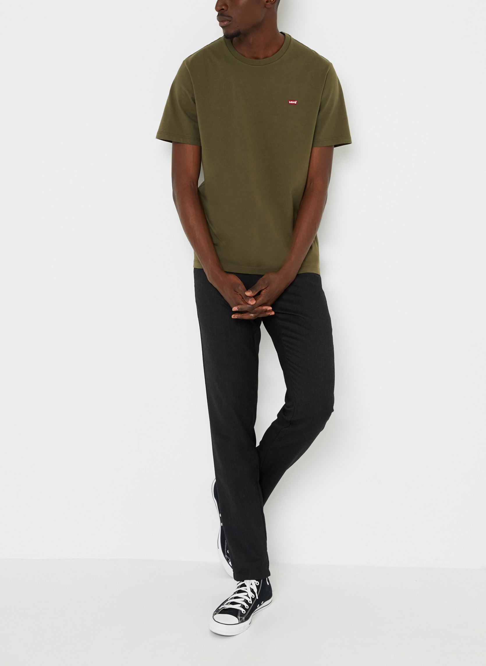 Tee-shirts SS ORIGINAL HM TEE homme vert Levi's Tee-shirts SS ORIGINAL HM TEE homme vert Olive night