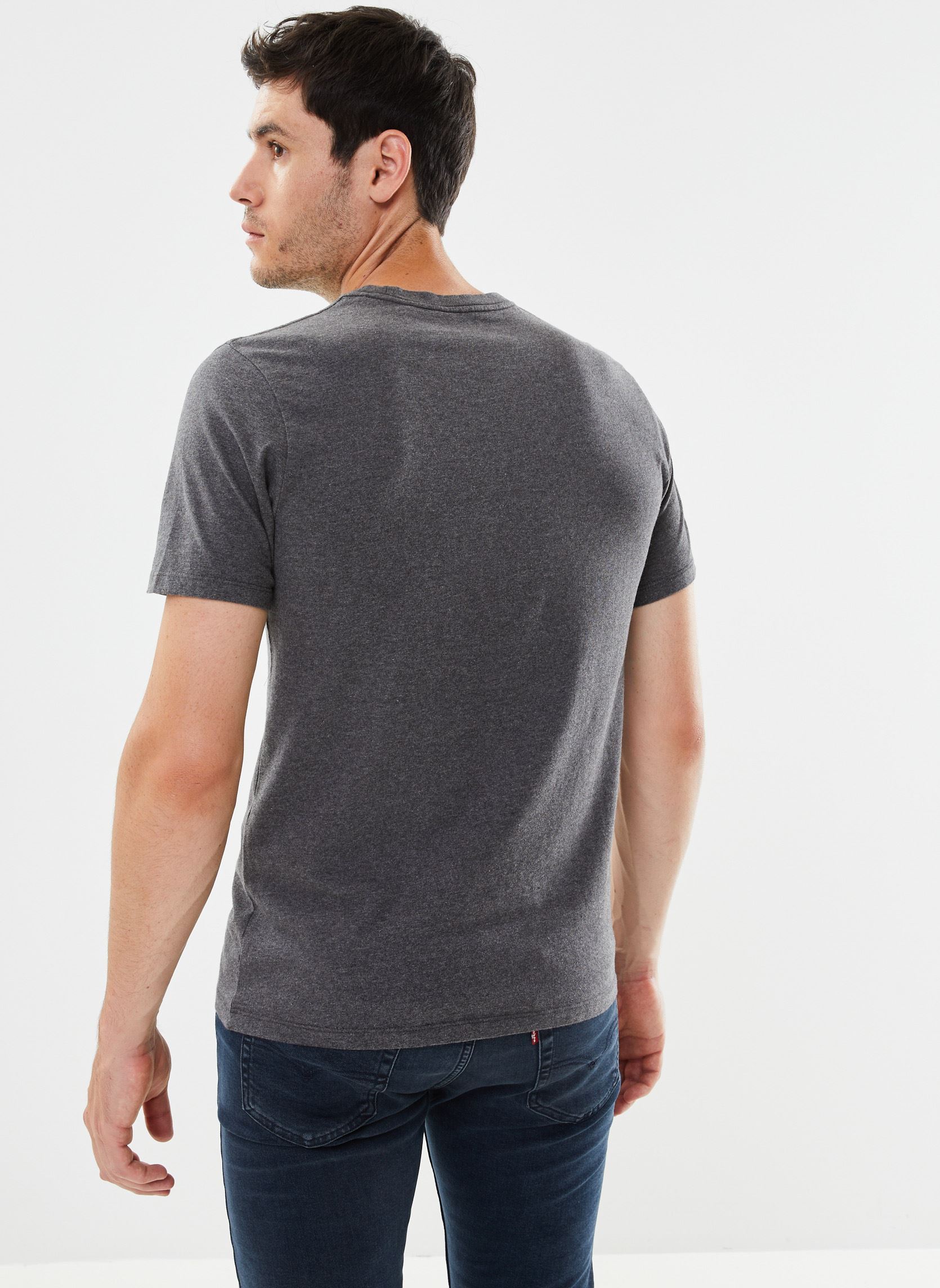 Tee-shirts SS ORIGINAL HM TEE homme gris Levi's Tee-shirts SS ORIGINAL HM TEE homme gris DARK CHARCOAL HEATHER DKR
