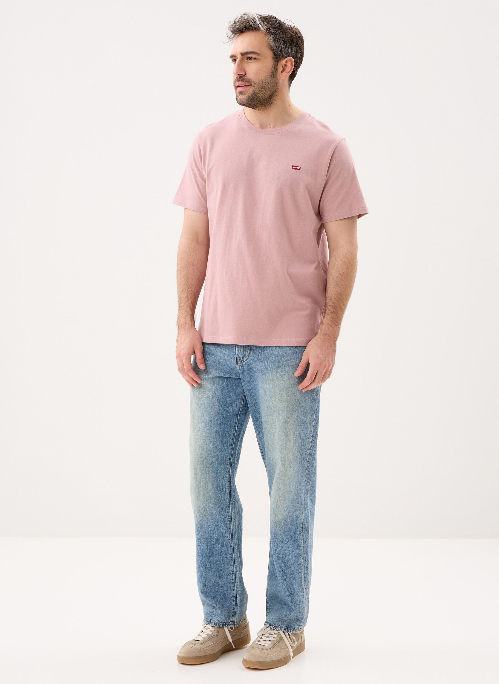 T-shirts SS ORIGINAL HM TEE heren roze Levi's T-shirts SS ORIGINAL HM TEE heren roze Woodrose