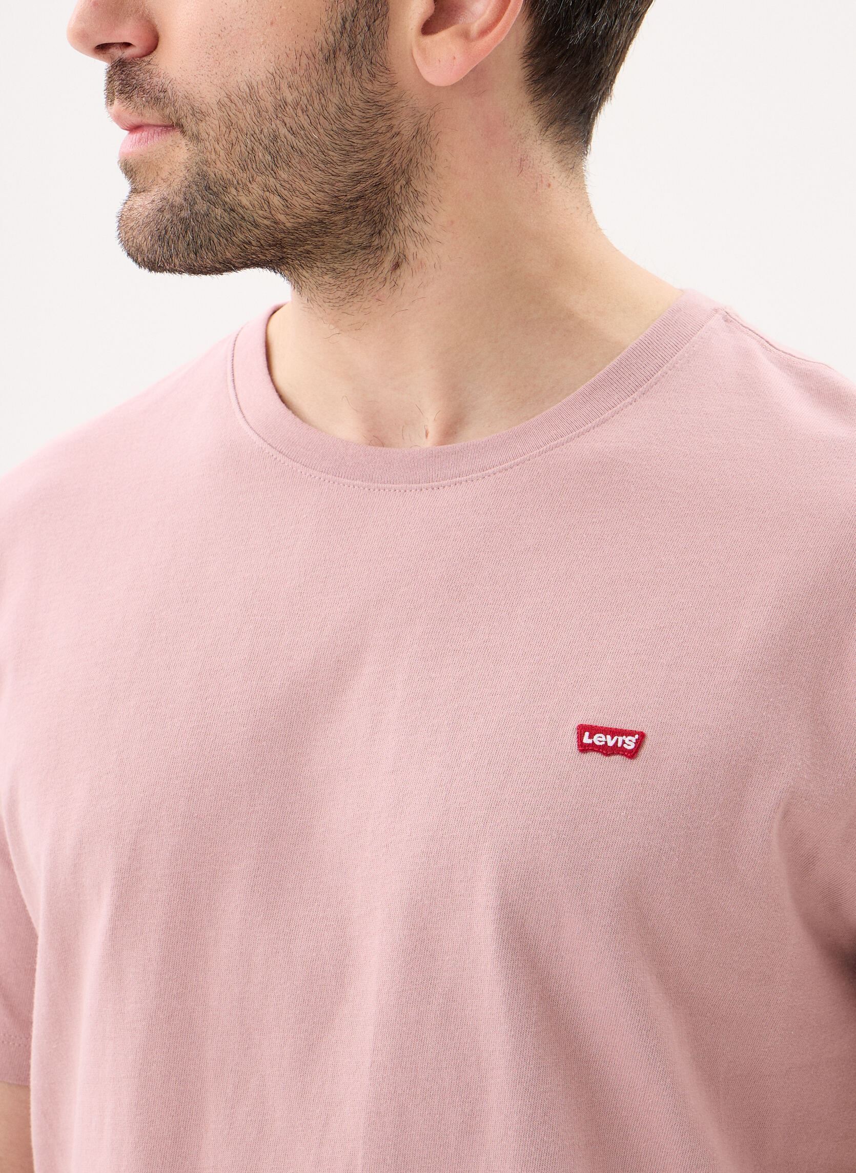 T-shirts SS ORIGINAL HM TEE heren roze Levi's T-shirts SS ORIGINAL HM TEE heren roze Woodrose