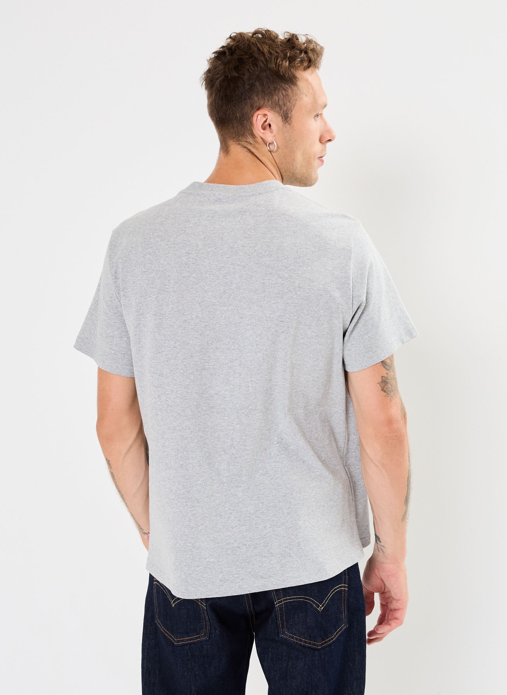 Tee-shirts SS RELAXED FIT TEE homme gris Levi's Tee-shirts SS RELAXED FIT TEE homme gris CIRCLE CREST MED HTR
