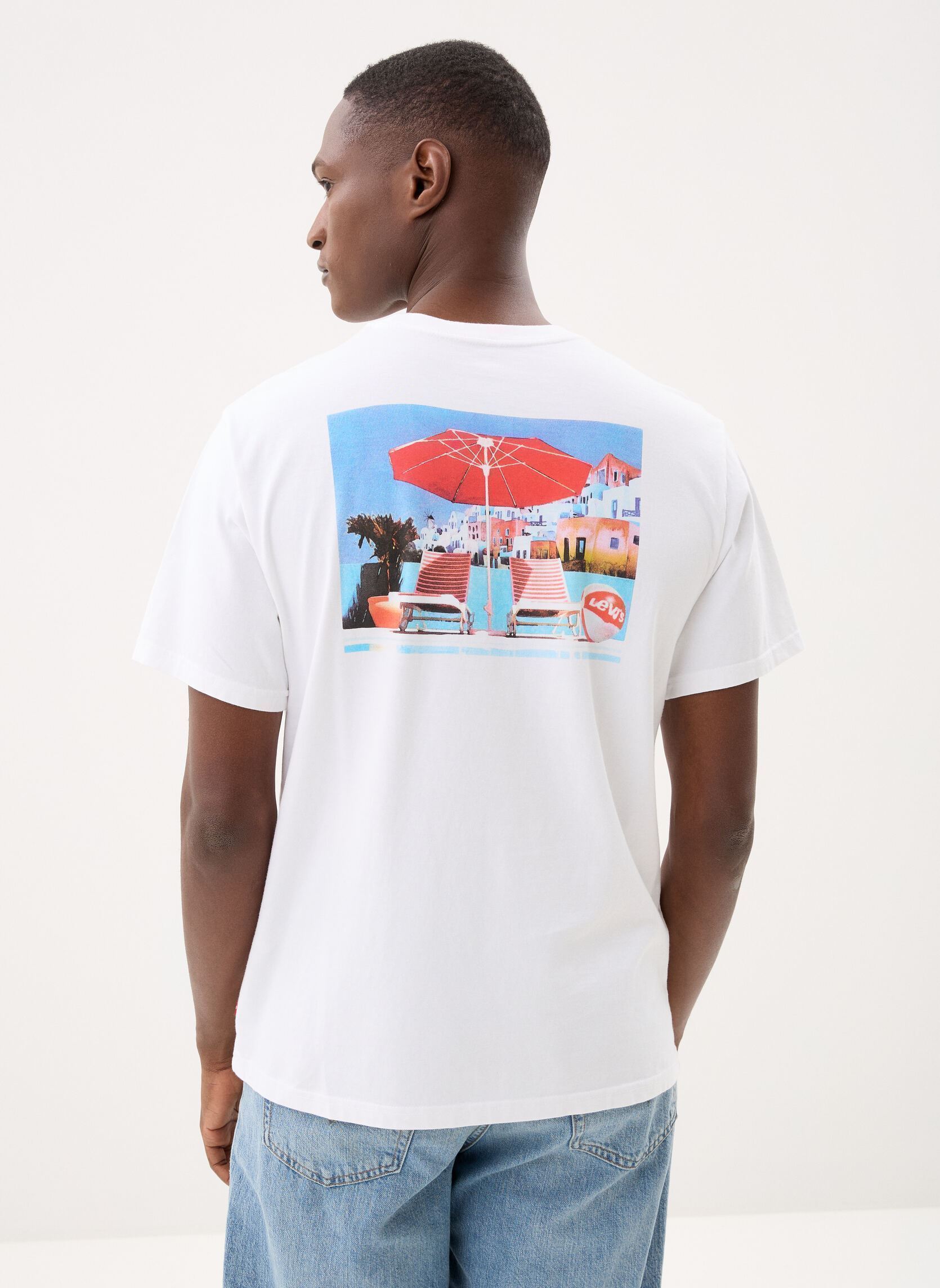 Tee-shirts SS RELAXED FIT TEE homme blanc Levi's Tee-shirts SS RELAXED FIT TEE homme blanc Coastal Creative Poolside Srt