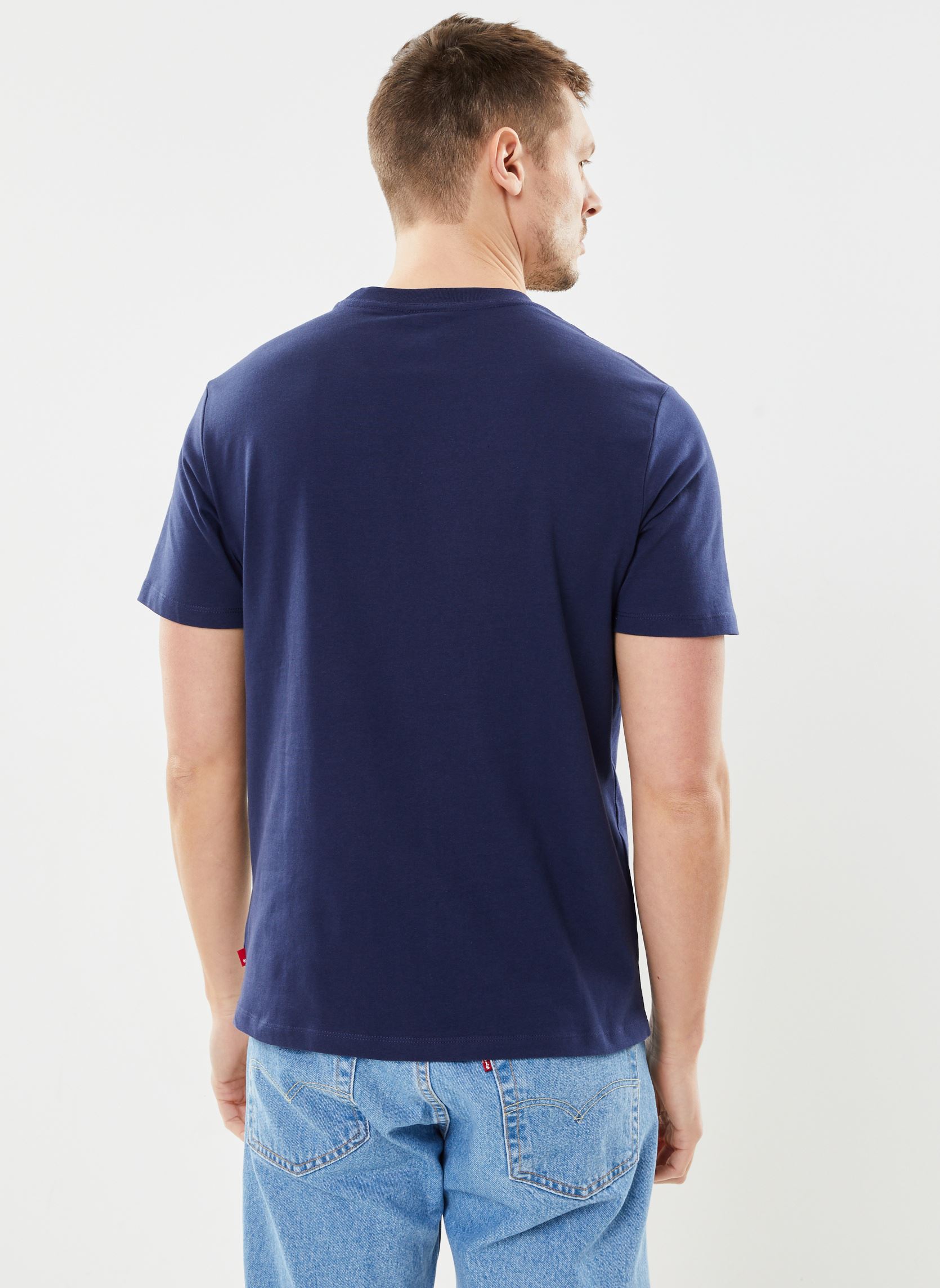 Tee-shirts GRAPHIC CREWNECK TEE homme bleu Levi's Tee-shirts GRAPHIC CREWNECK TEE homme bleu WESTERN HTG LOGO LC