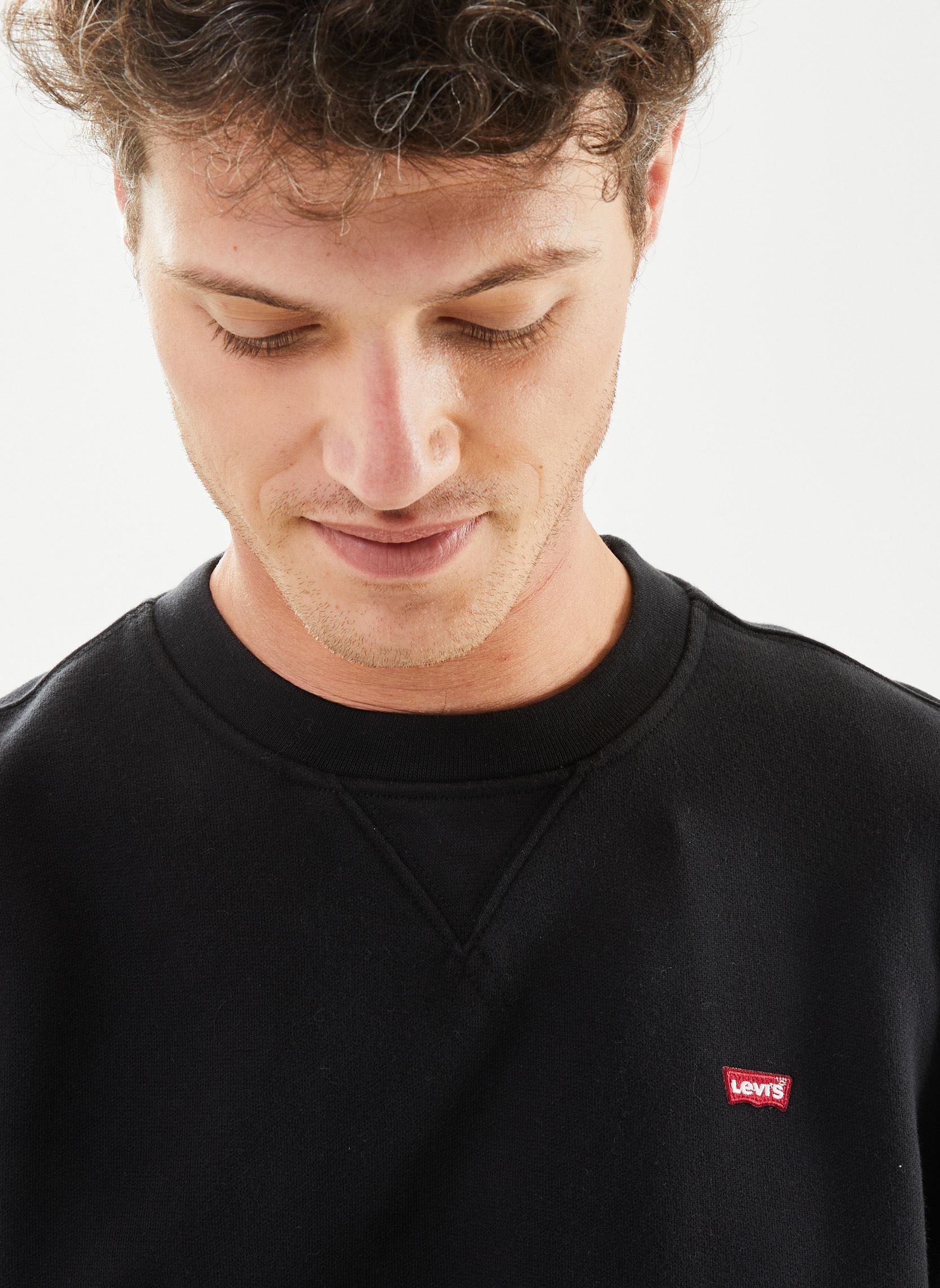 Sweatshirts THE ORIGINAL HM CREW heren zwart Levi's Sweatshirts THE ORIGINAL HM CREW heren zwart MINERAL BLACK