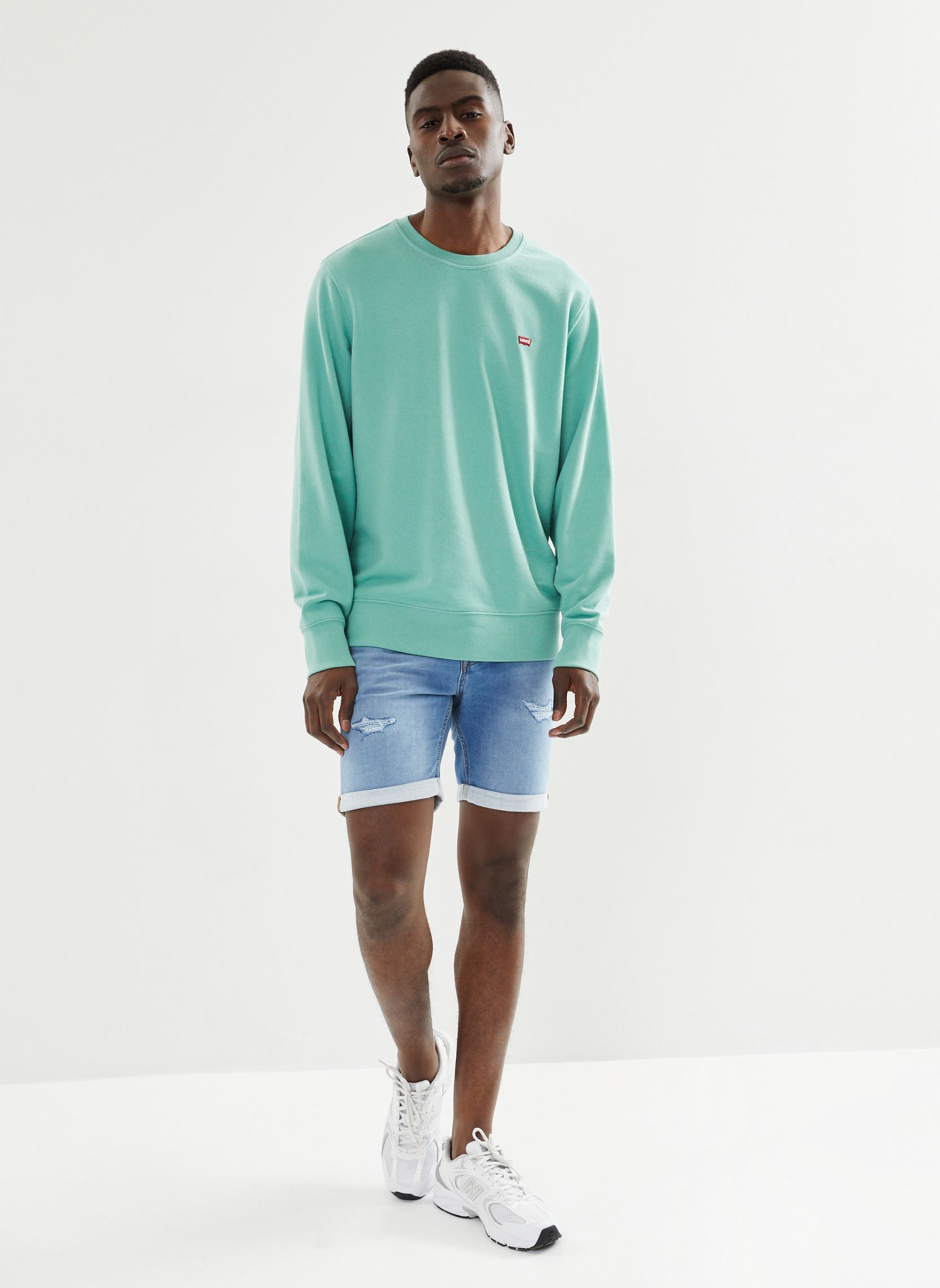 Sweatshirts THE ORIGINAL HM CREW heren groen Levi's Sweatshirts THE ORIGINAL HM CREW heren groen FELDSPAR