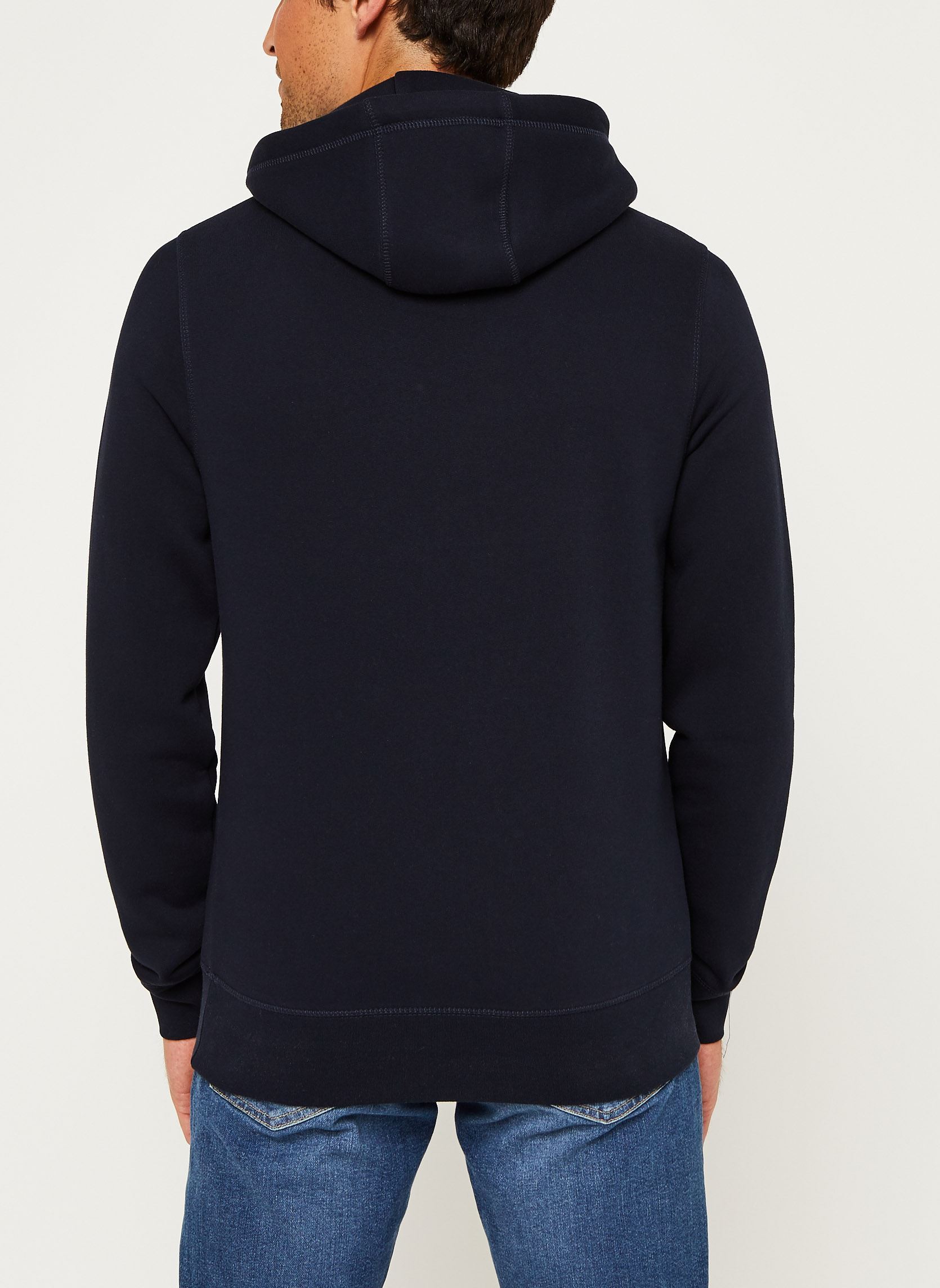 Felpe con cappuccio Core Tommy Logo Hoodie uomo blu Tommy Hilfiger Felpe con cappuccio Core Tommy Logo Hoodie uomo blu SKY CAPTAIN