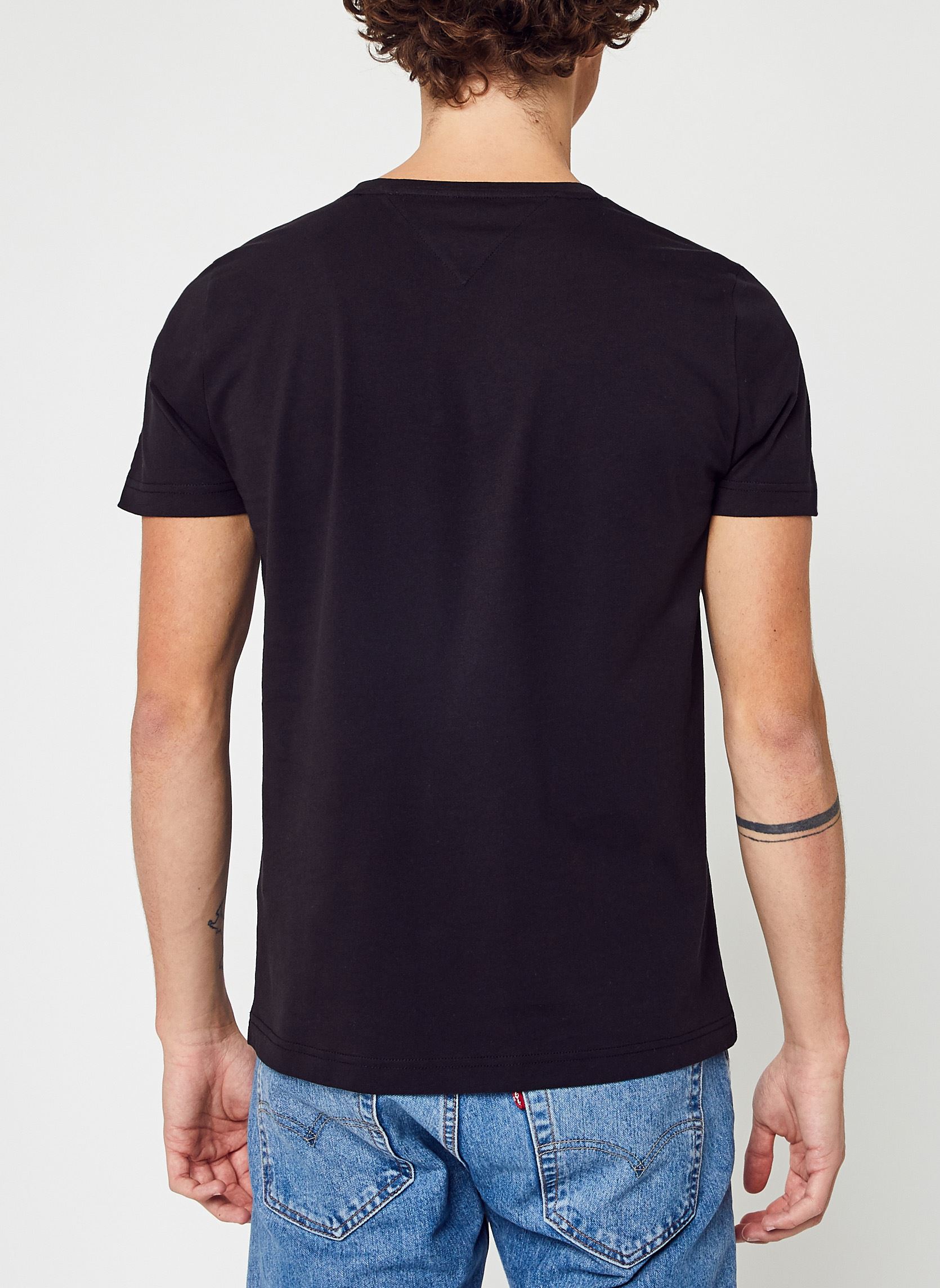 T-Shirts Core Tommy Logo Tee herren schwarz Tommy Hilfiger T-Shirts Core Tommy Logo Tee herren schwarz JET BLACK