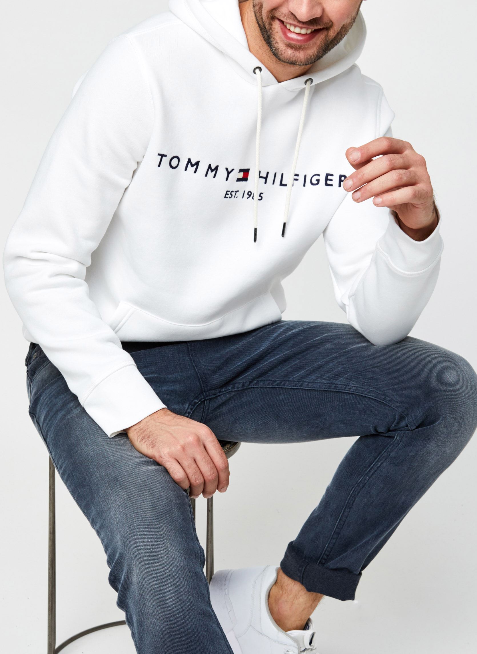 Sweat shirt Tommy Hilfiger TOMMY LOGO HOODY EU - vue 4