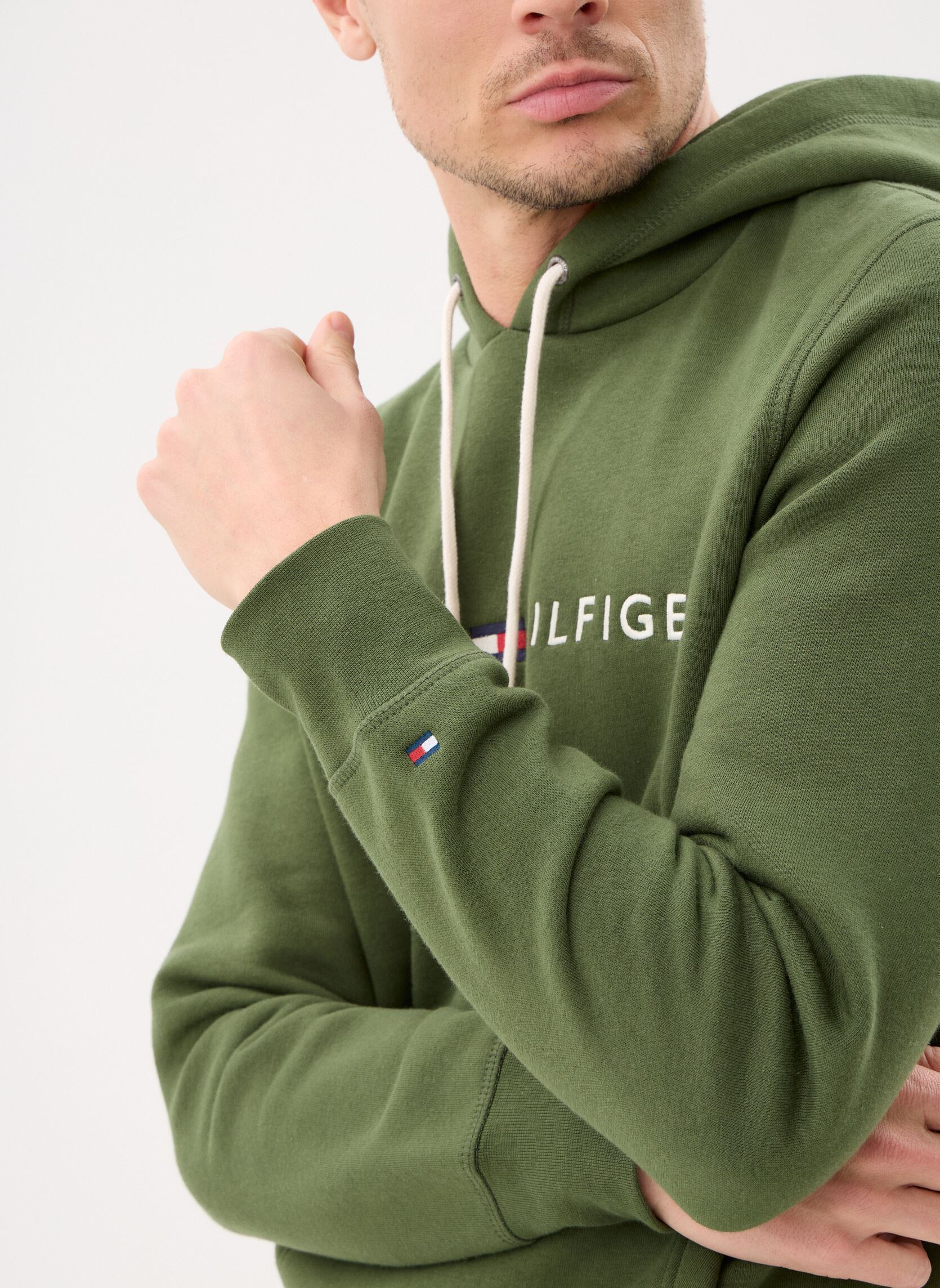 Sweats à capuche Tommy Logo Hoody homme vert Tommy Hilfiger Sweats à capuche Tommy Logo Hoody homme vert MOUNTAIN PINE