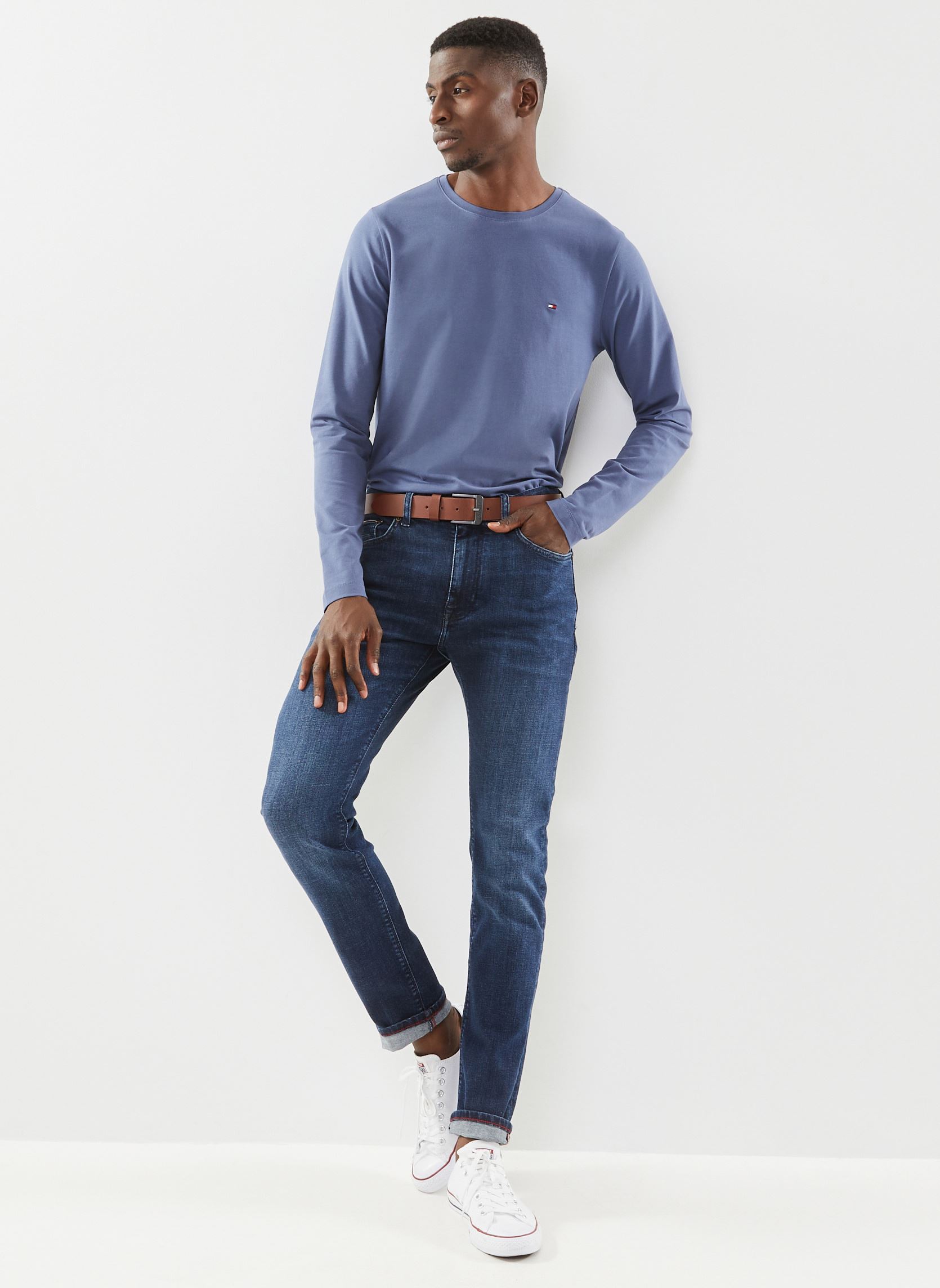 Vaqueros ajustados y entubados Core Slim Bleecker B hombre azul Tommy Hilfiger Vaqueros ajustados y entubados Core Slim Bleecker B hombre azul DENVER INDIGO