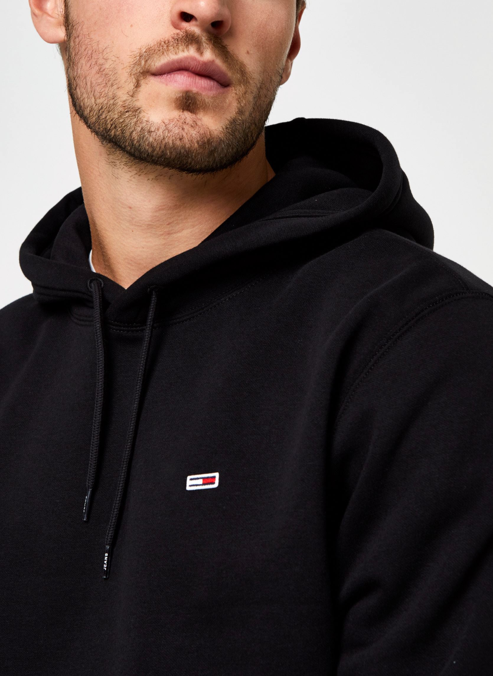 Kapuzenpullover TJM Regular Fleece Hoodie herren schwarz Tommy Jeans Kapuzenpullover TJM Regular Fleece Hoodie herren schwarz BLACK
