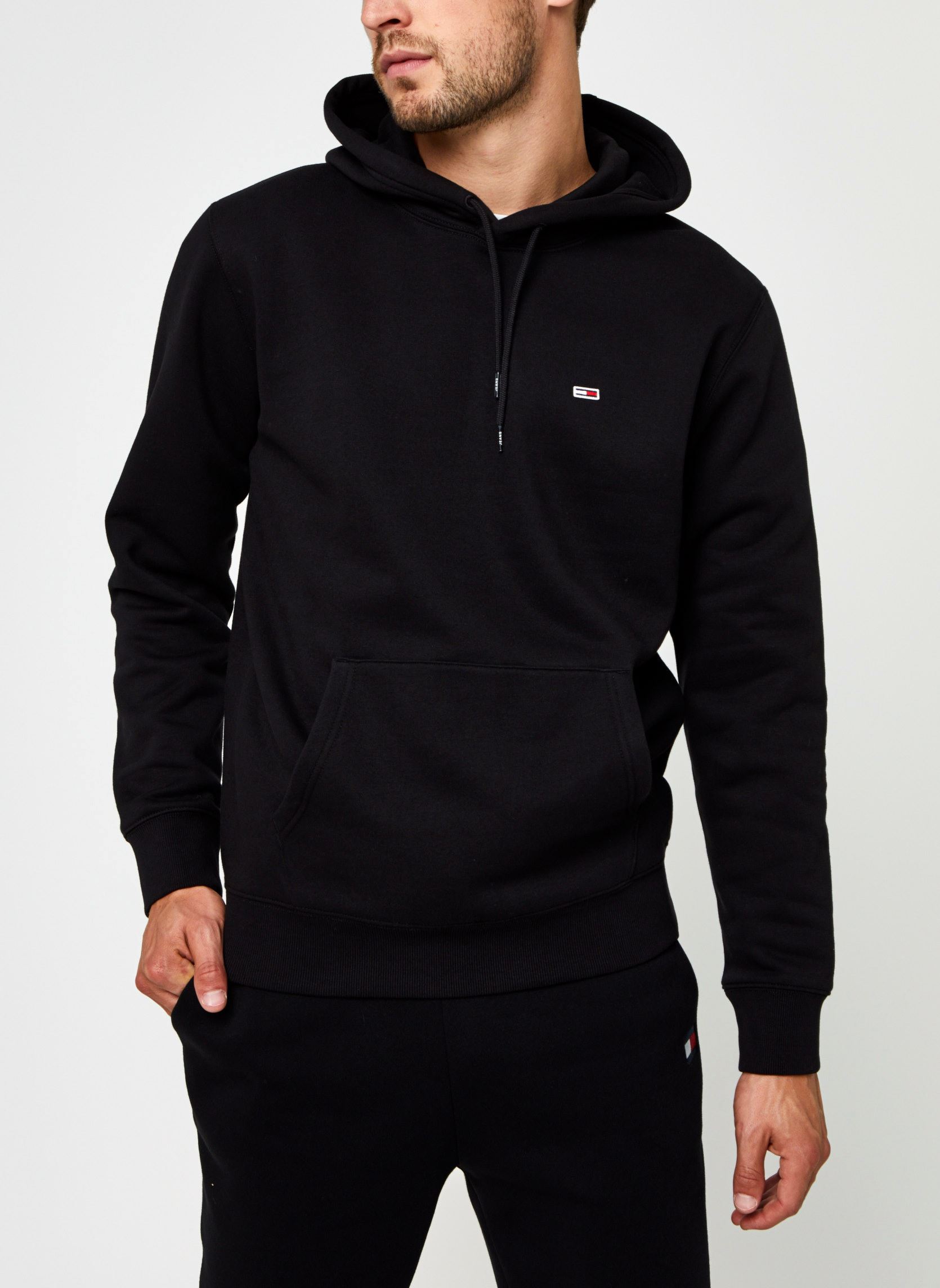 Kapuzenpullover TJM Regular Fleece Hoodie herren schwarz Tommy Jeans Kapuzenpullover TJM Regular Fleece Hoodie herren schwarz BLACK