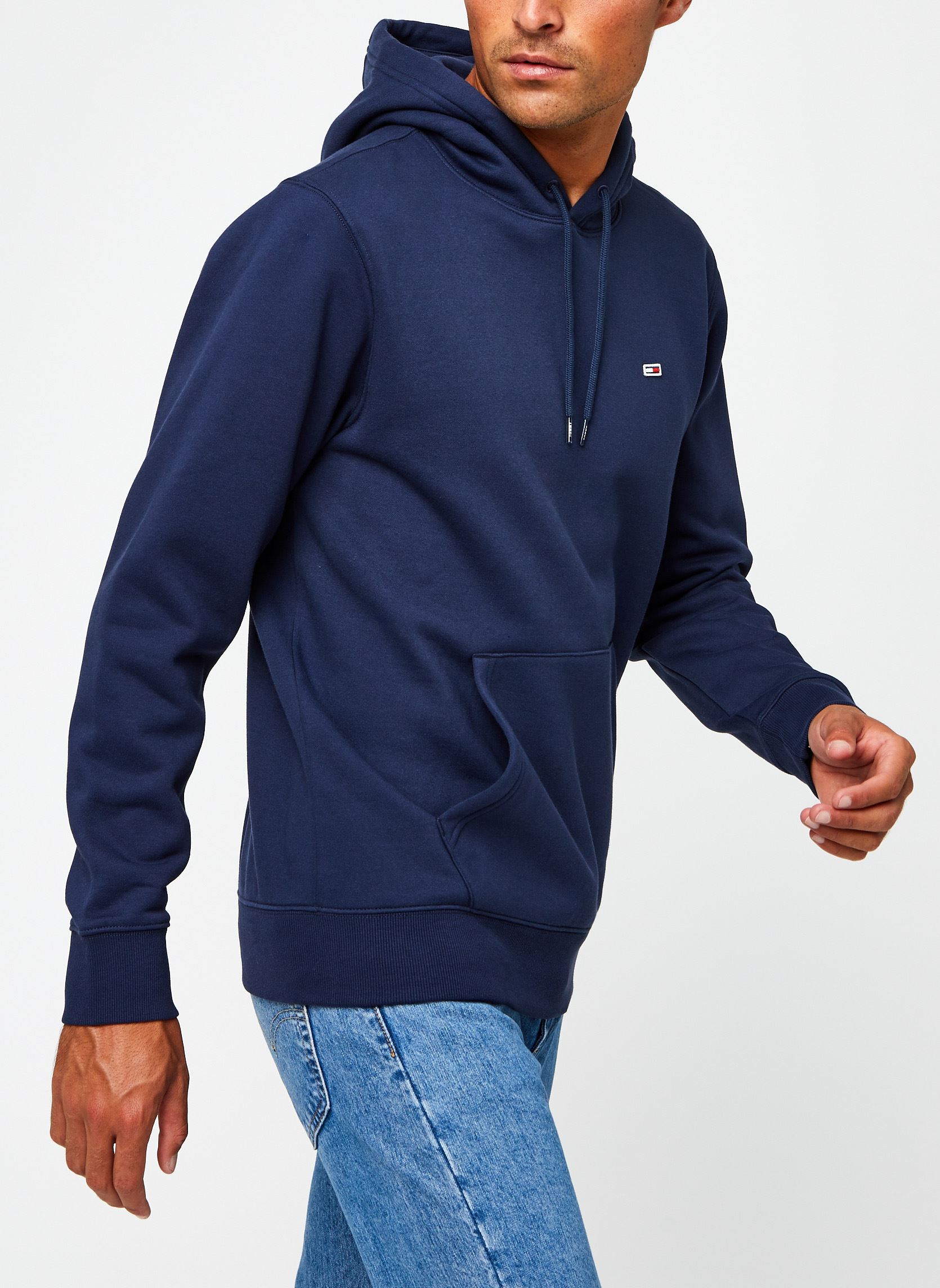 Felpe con cappuccio TJM Regular Fleece Hoodie uomo blu Tommy Jeans Felpe con cappuccio TJM Regular Fleece Hoodie uomo blu TWILIGHT NAVY
