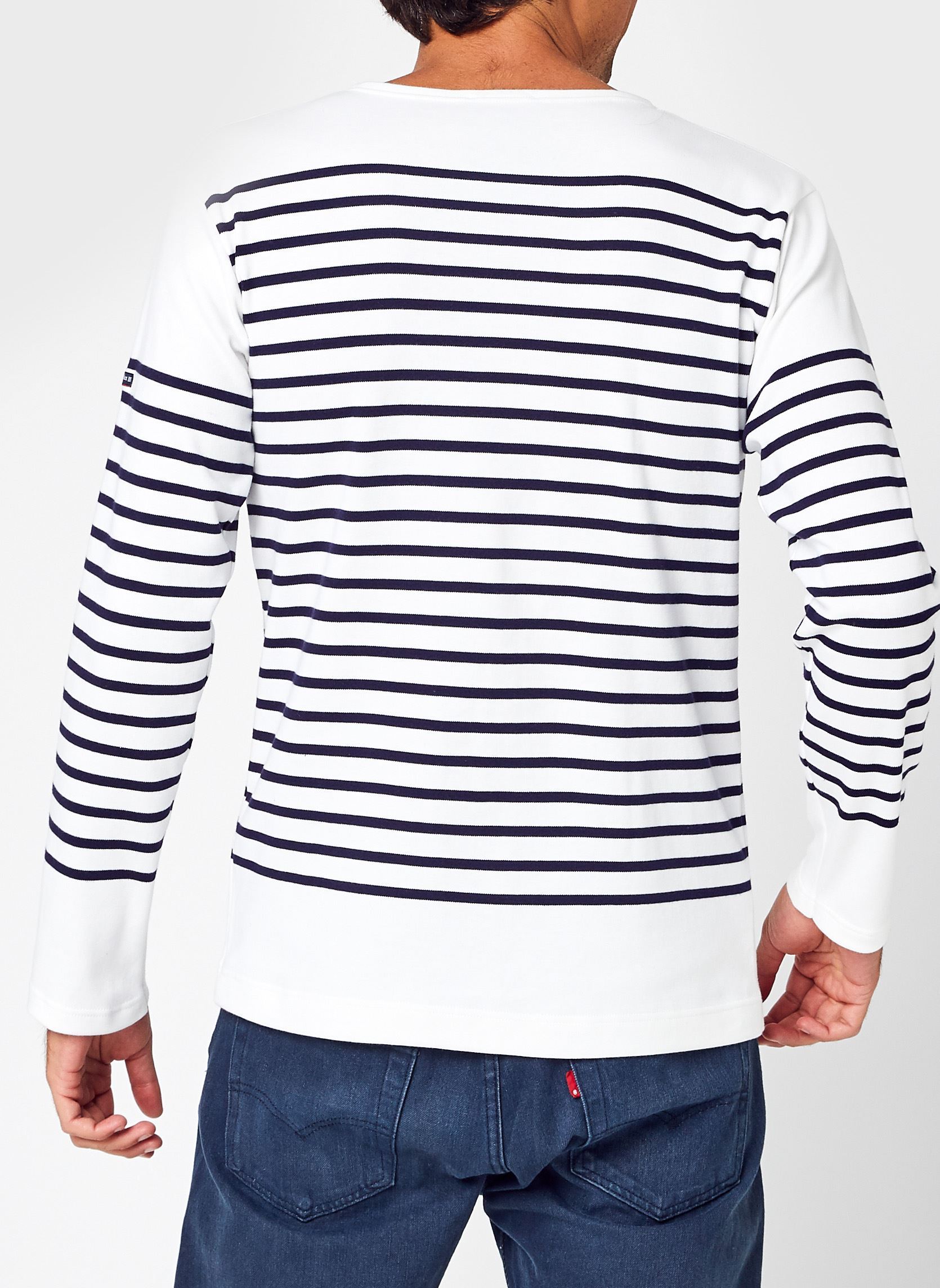 Tee-shirts Marinière homme bleu Armor Lux Tee-shirts Marinière homme bleu 400 BLANCNAVIRE