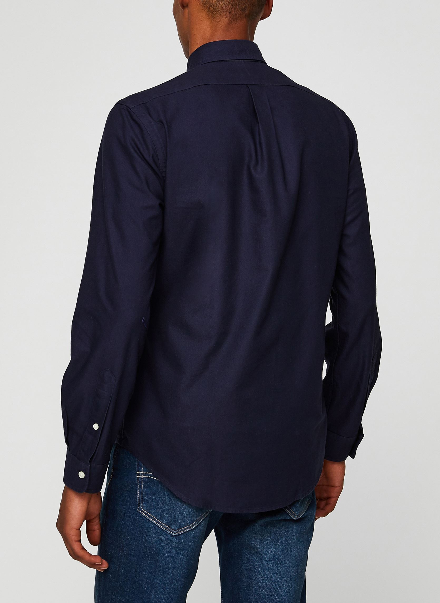 Hemden Chemise Oxford cintrée teinte en pièce herren blau Polo Ralph Lauren Hemden Chemise Oxford cintrée teinte en pièce herren blau RL NAVY