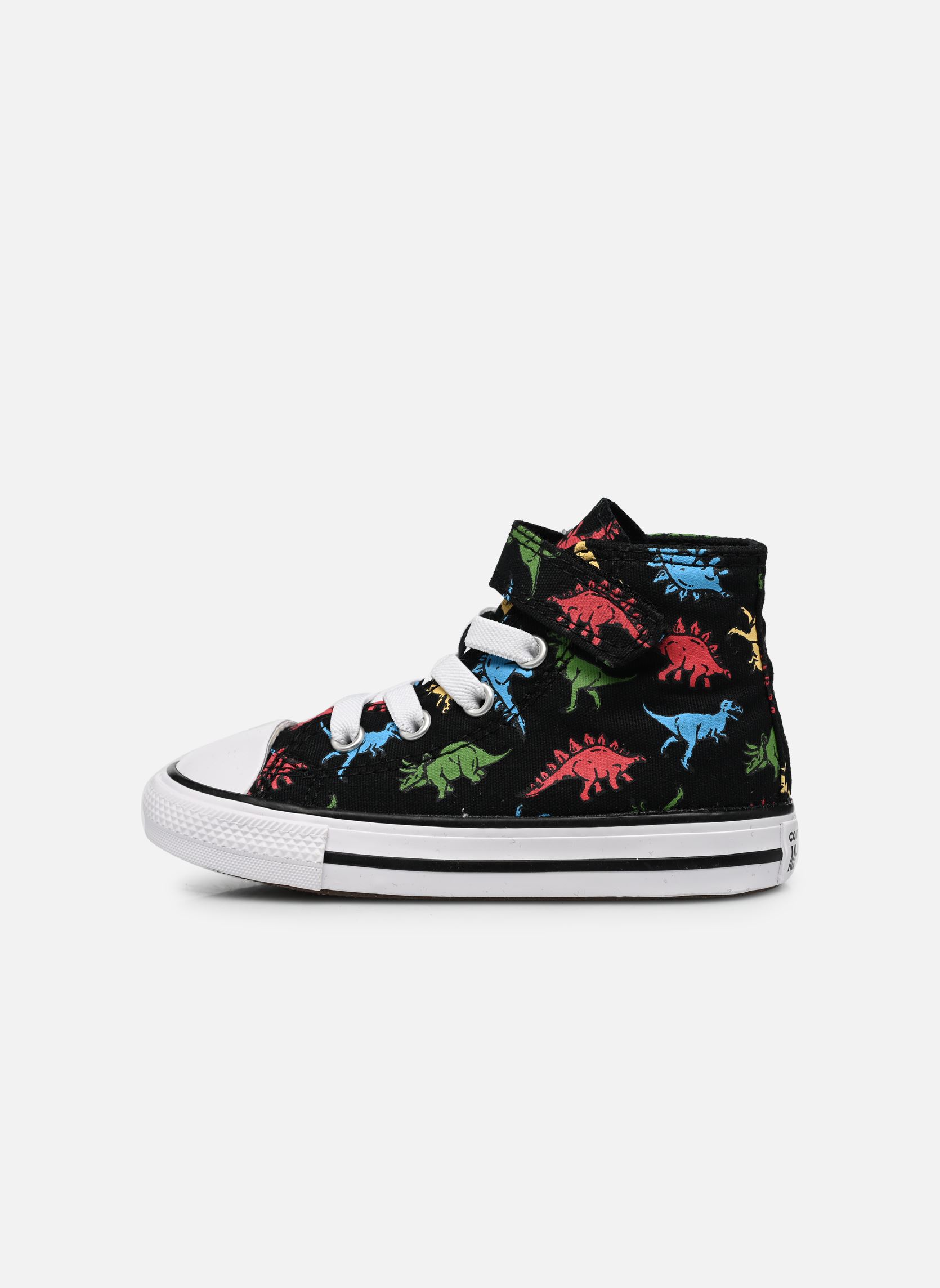 Knöchelhohe Sneaker Chuck Taylor All Star 1V Hi jungen schwarz Converse Knöchelhohe Sneaker Chuck Taylor All Star 1V Hi jungen schwarz BLACKSOFT REDBALTIC BLUE