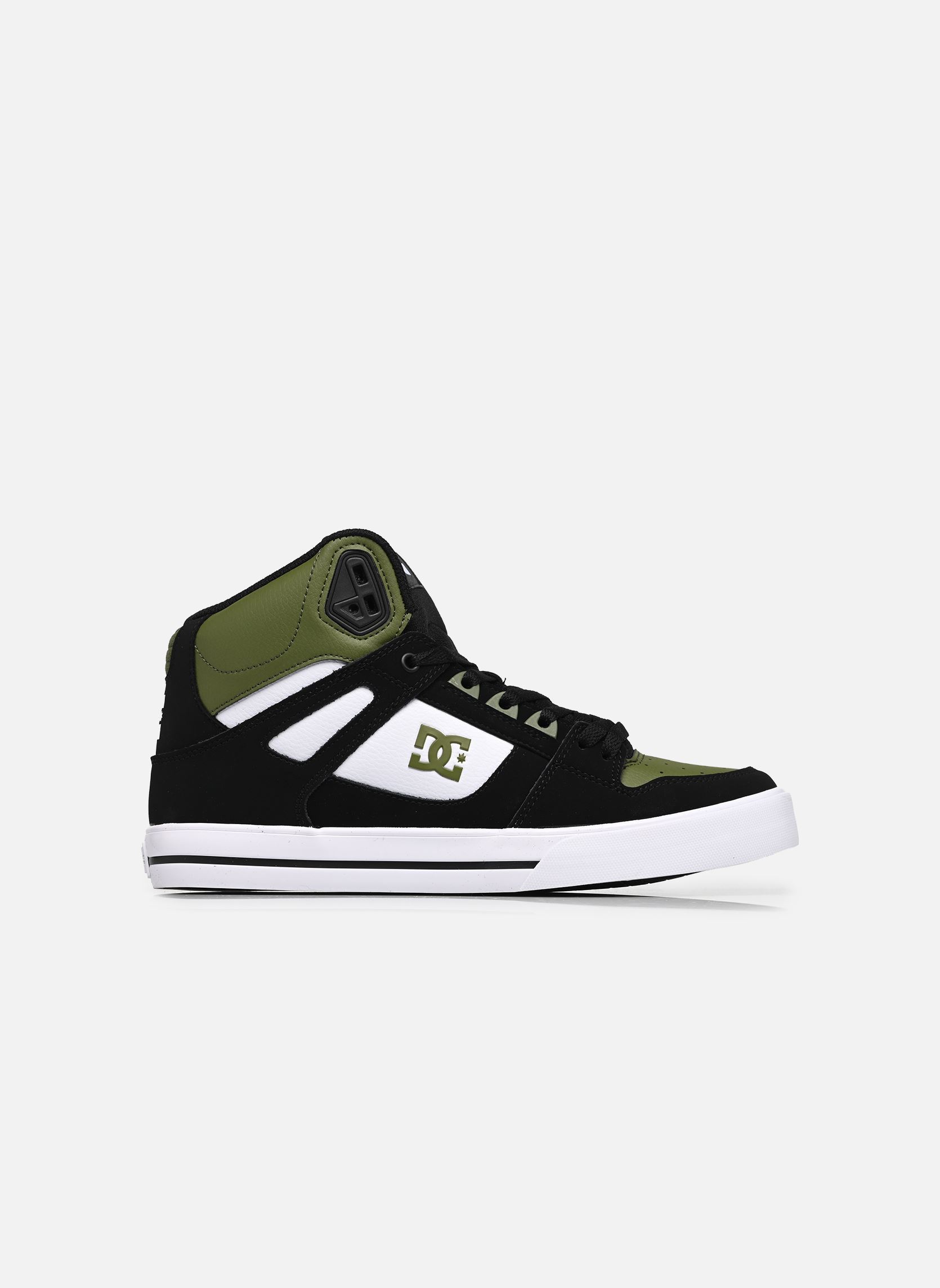 Baskets basses Pure High-Top II homme gris DC Shoes Baskets basses Pure High-Top II homme gris BLACK/OLIVE/WHITE