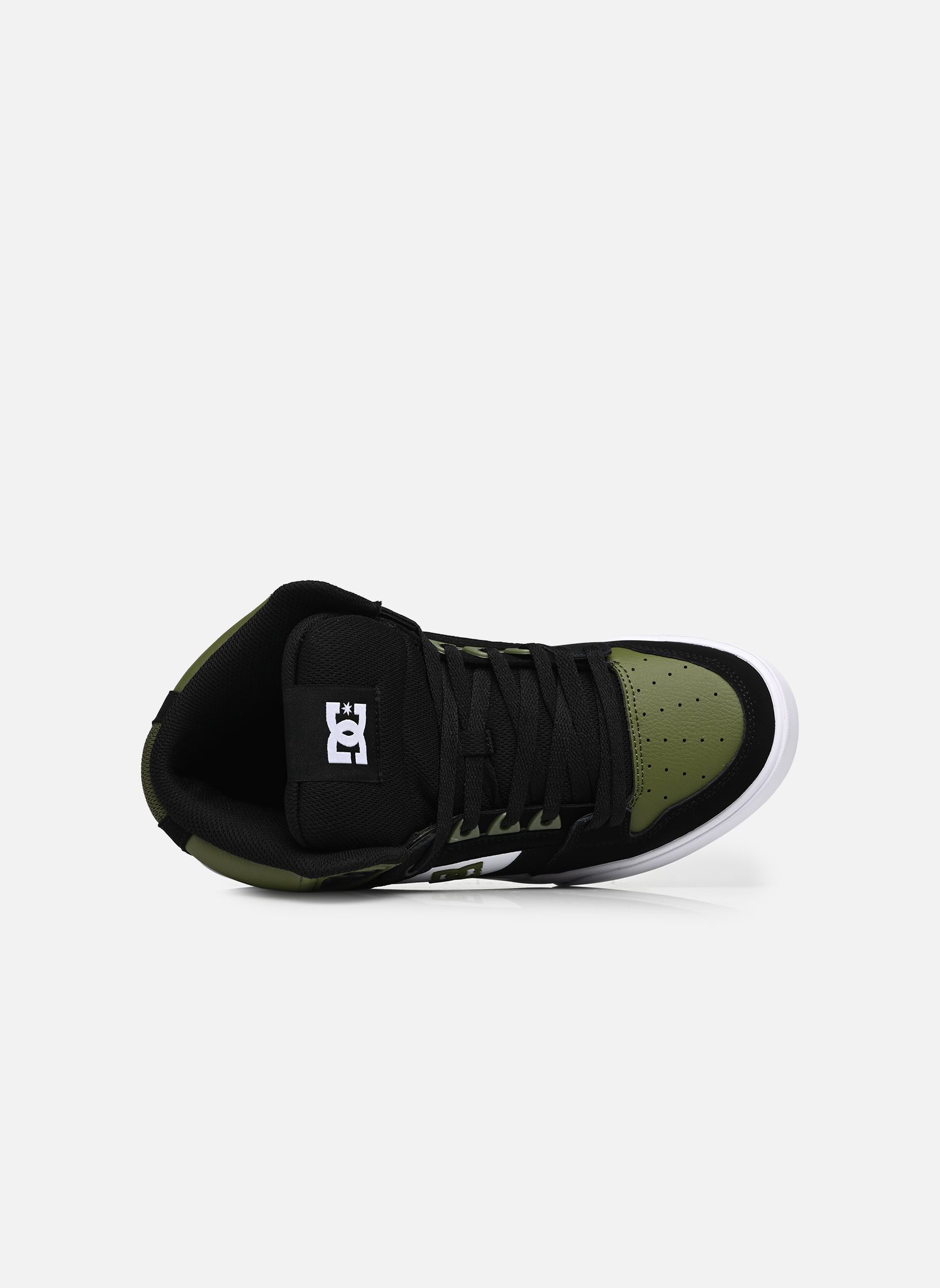 Baskets basses Pure High-Top II homme gris DC Shoes Baskets basses Pure High-Top II homme gris BLACK/OLIVE/WHITE