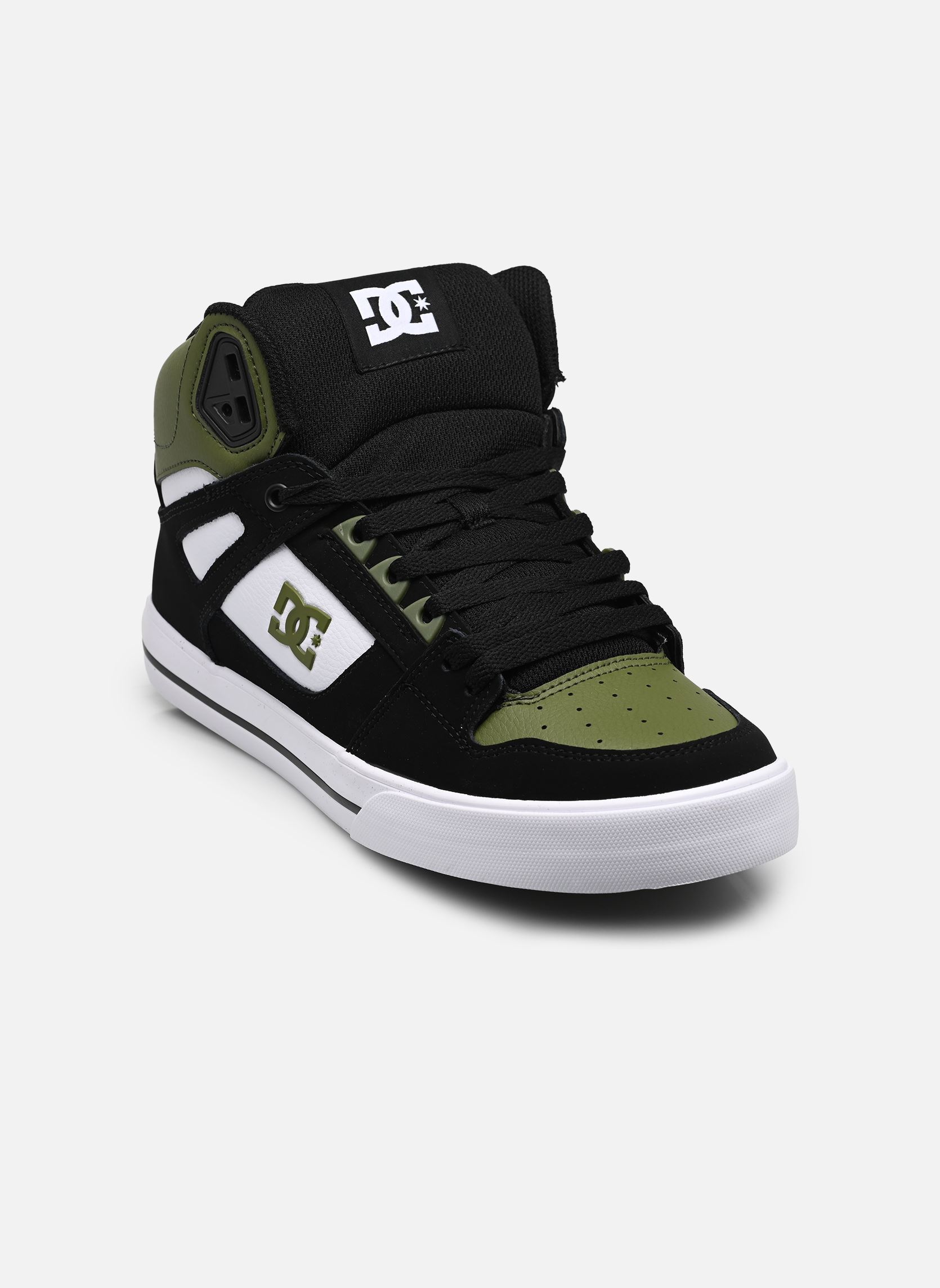 Baskets basses Pure High-Top II homme gris DC Shoes Baskets basses Pure High-Top II homme gris BLACK/OLIVE/WHITE