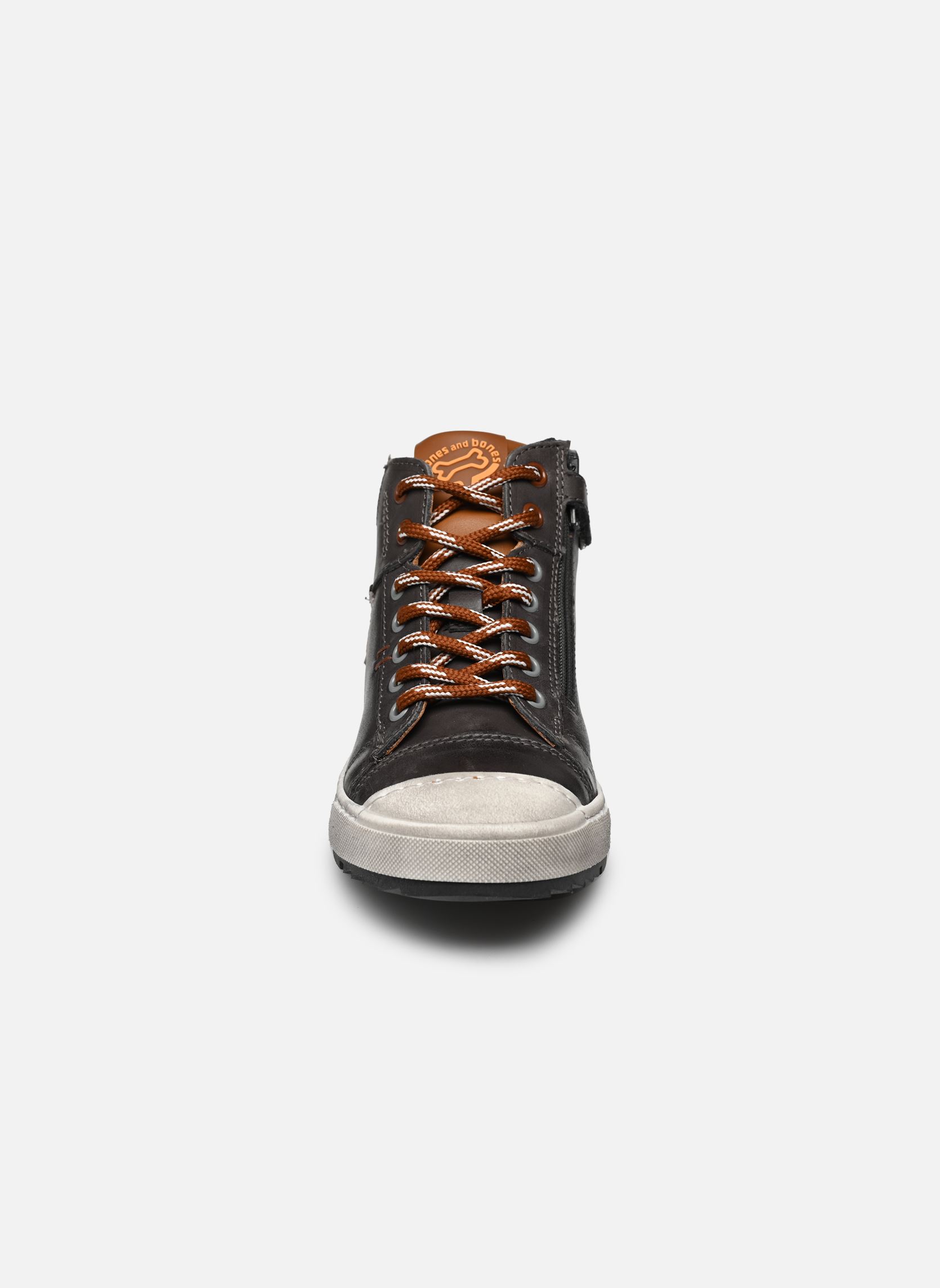 Hoge sneakers Baset jongens bruin Stones and Bones Hoge sneakers Baset jongens bruin CALF SMOKE