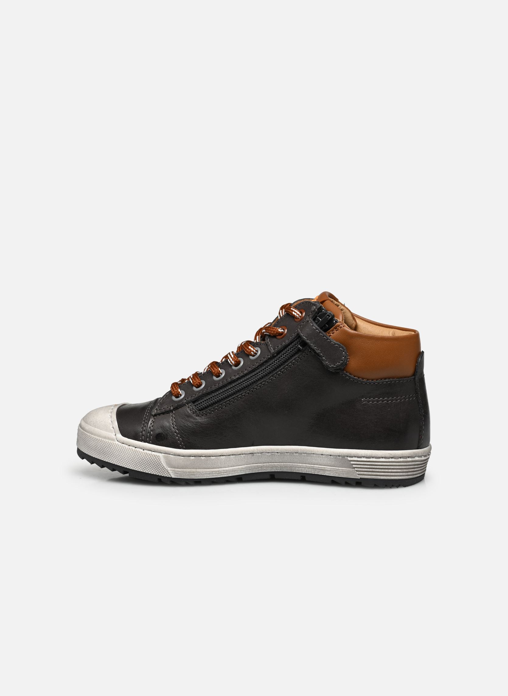 Hoge sneakers Baset jongens bruin Stones and Bones Hoge sneakers Baset jongens bruin CALF SMOKE