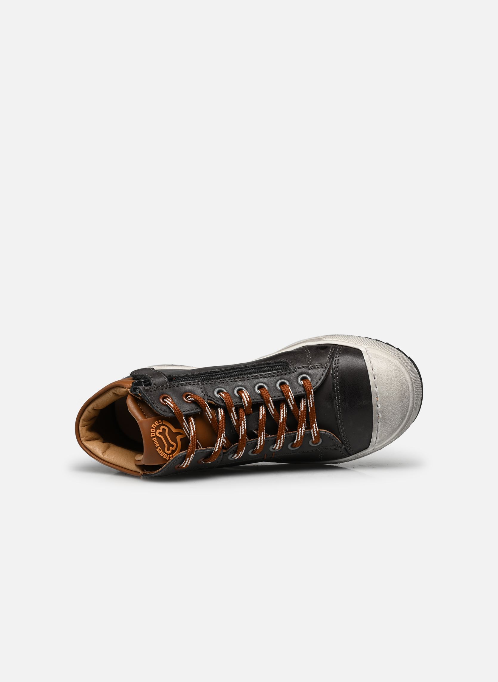 Hoge sneakers Baset jongens bruin Stones and Bones Hoge sneakers Baset jongens bruin CALF SMOKE