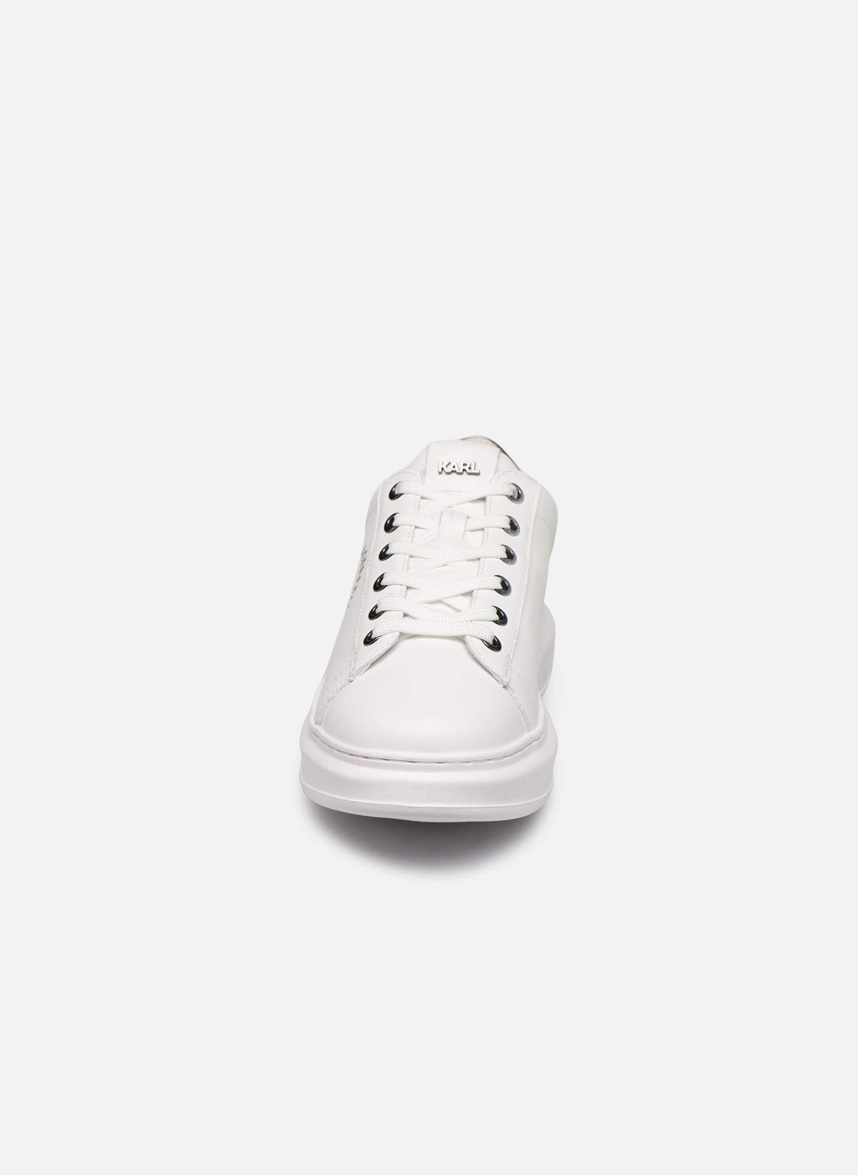 Niedrige Sneaker Kapri Maison Karl Lace damen weiß Karl Lagerfeld Niedrige Sneaker Kapri Maison Karl Lace damen weiß White Lthr W/Silver