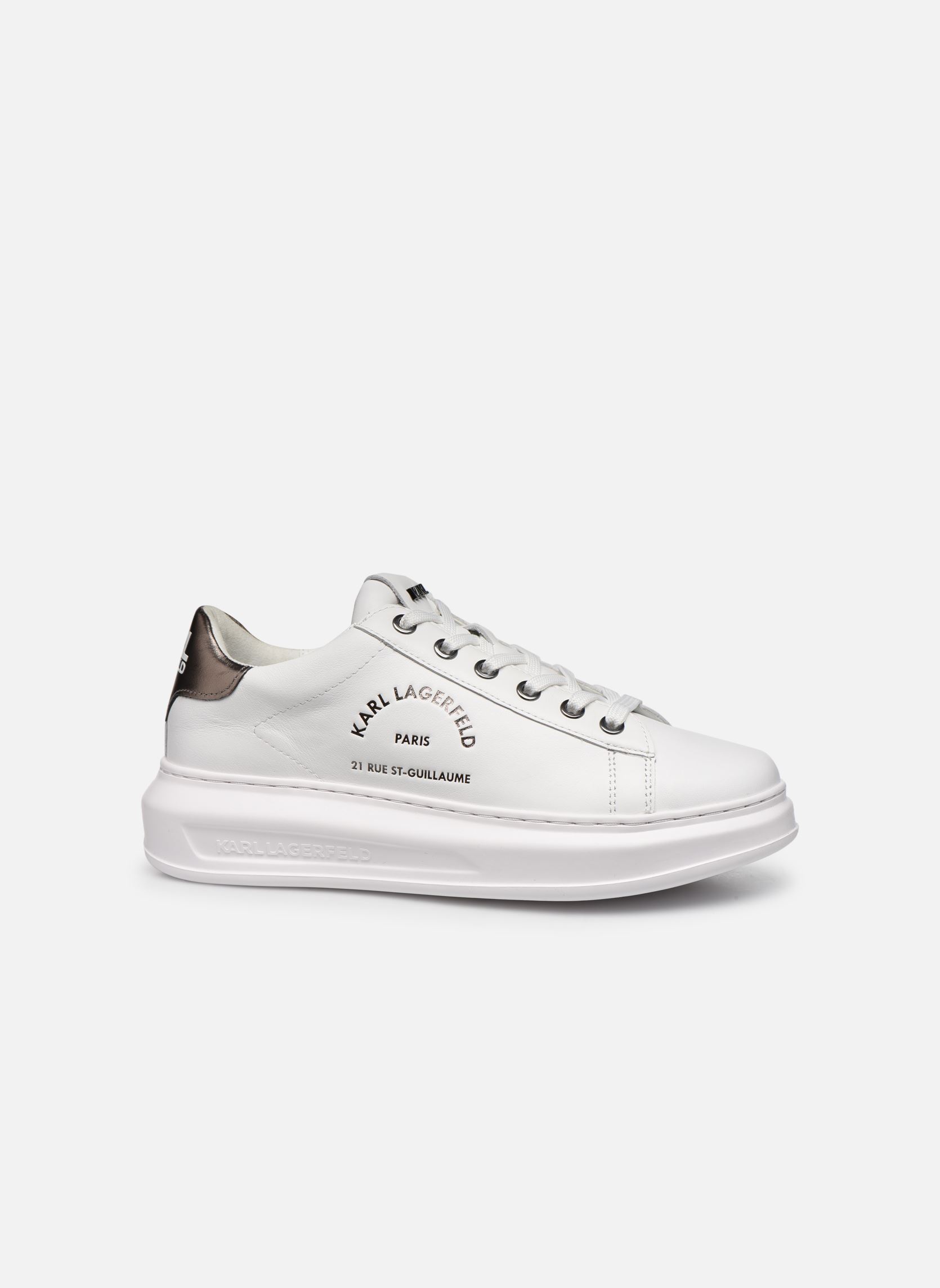 Niedrige Sneaker Kapri Maison Karl Lace damen weiß Karl Lagerfeld Niedrige Sneaker Kapri Maison Karl Lace damen weiß White Lthr W/Silver