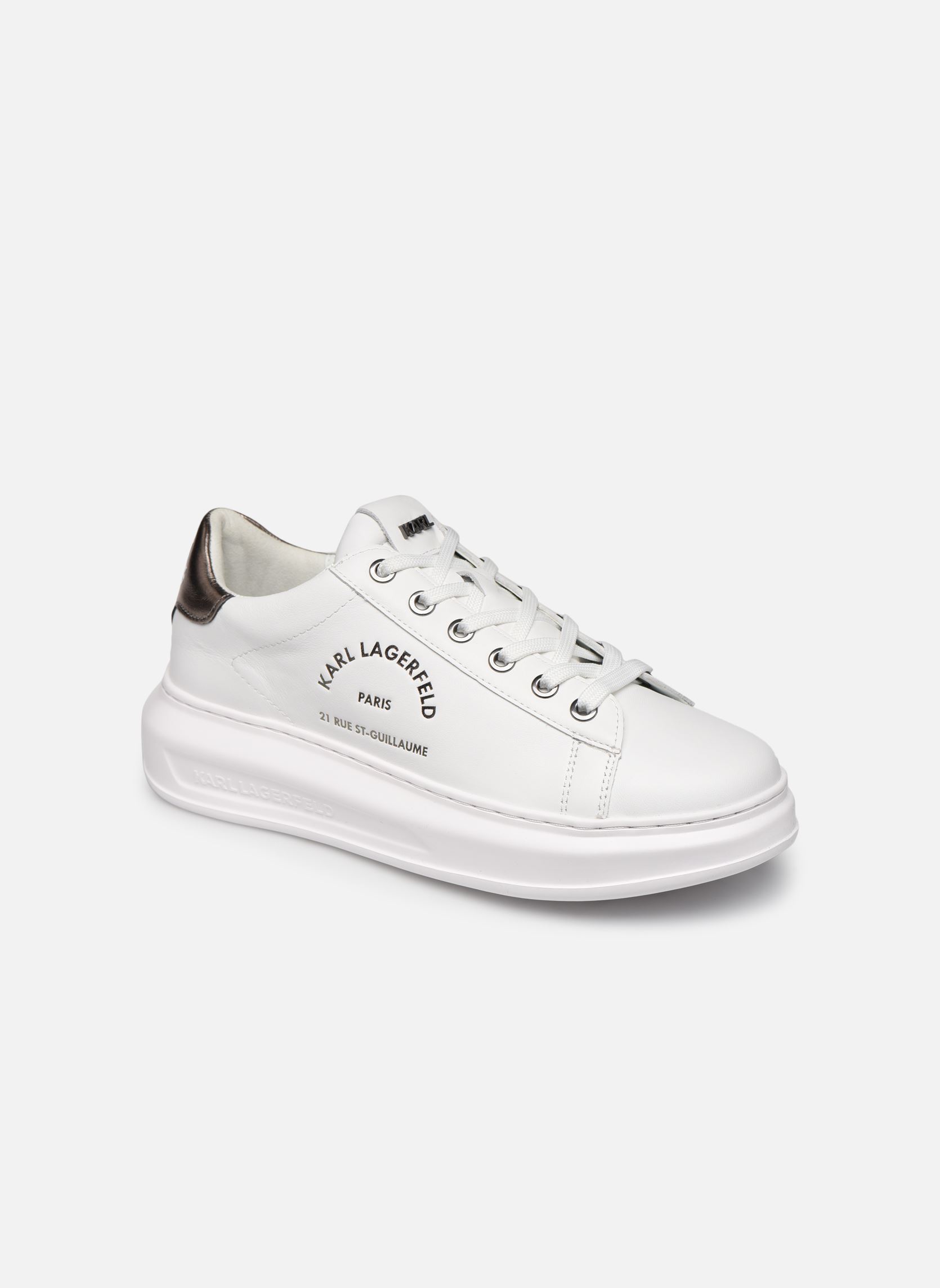 Niedrige Sneaker Kapri Maison Karl Lace damen weiß Karl Lagerfeld Niedrige Sneaker Kapri Maison Karl Lace damen weiß White Lthr W/Silver