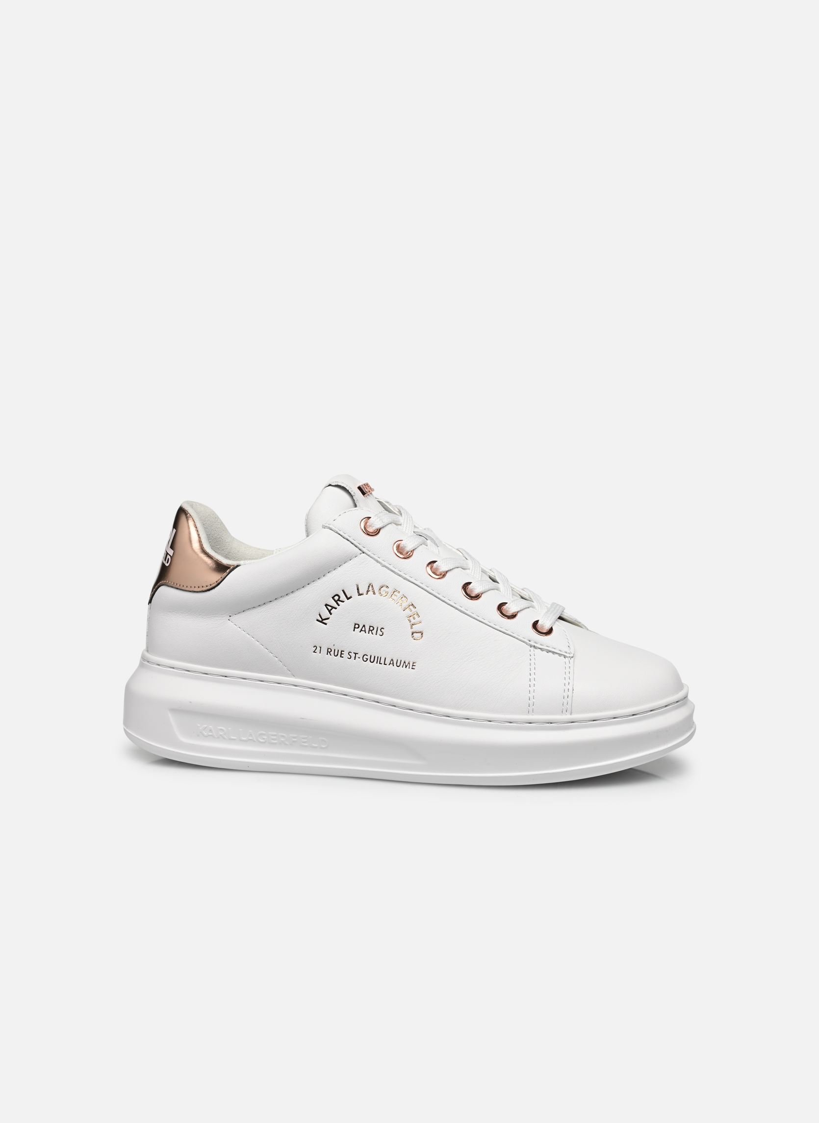 Niedrige Sneaker Kapri Maison Karl Lace damen weiß Karl Lagerfeld Niedrige Sneaker Kapri Maison Karl Lace damen weiß White Lthr W/Pink