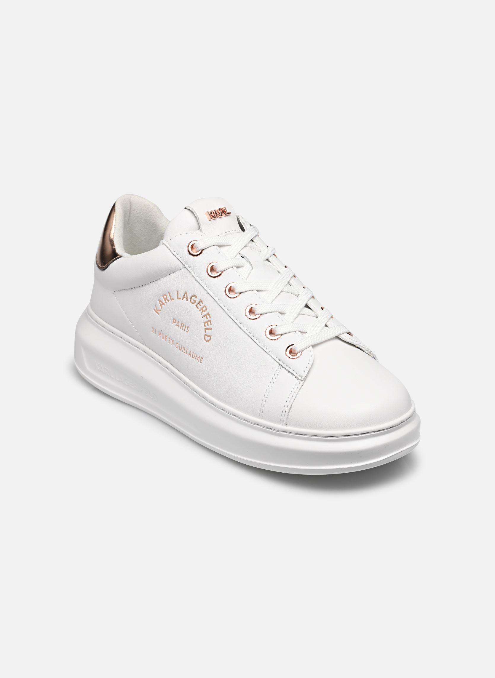 Niedrige Sneaker Kapri Maison Karl Lace damen weiß Karl Lagerfeld Niedrige Sneaker Kapri Maison Karl Lace damen weiß White Lthr W/Pink