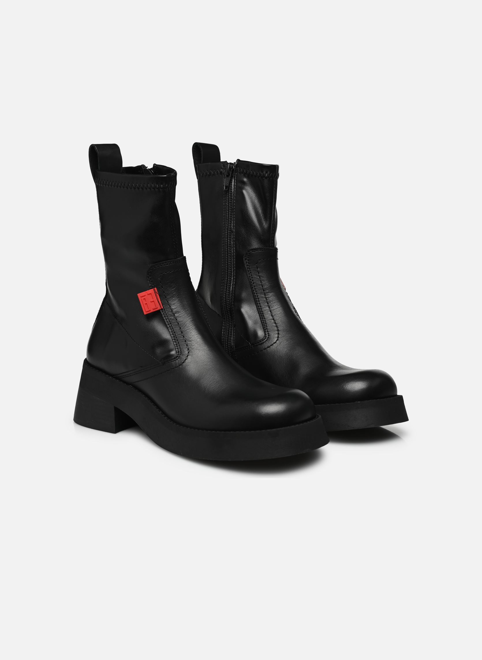 Niedrige Ankle Boots Oliana damen schwarz E8 by Miista Niedrige Ankle Boots Oliana damen schwarz BLACK 2