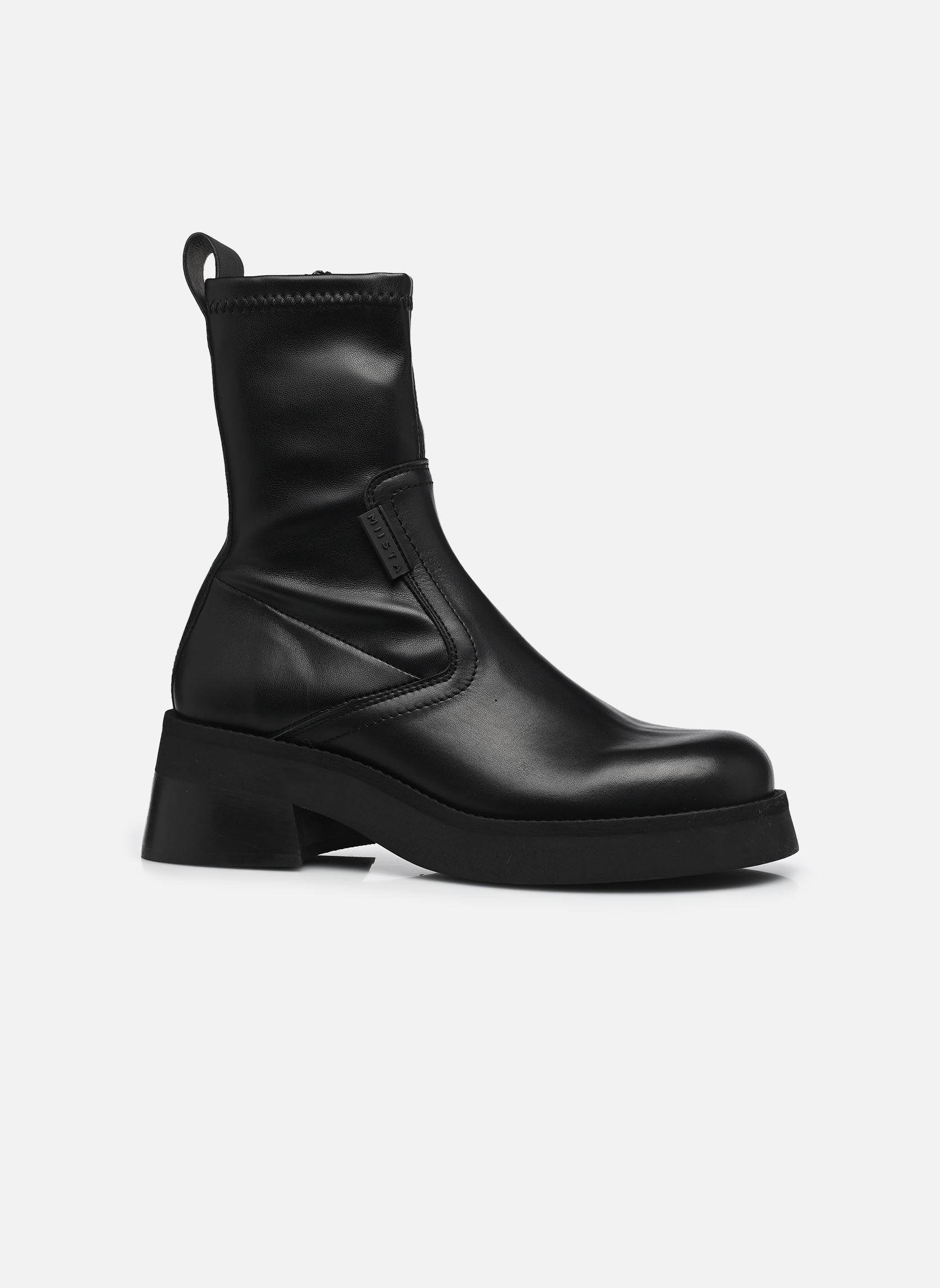 Niedrige Ankle Boots Oliana damen schwarz E8 by Miista Niedrige Ankle Boots Oliana damen schwarz BLACK 2