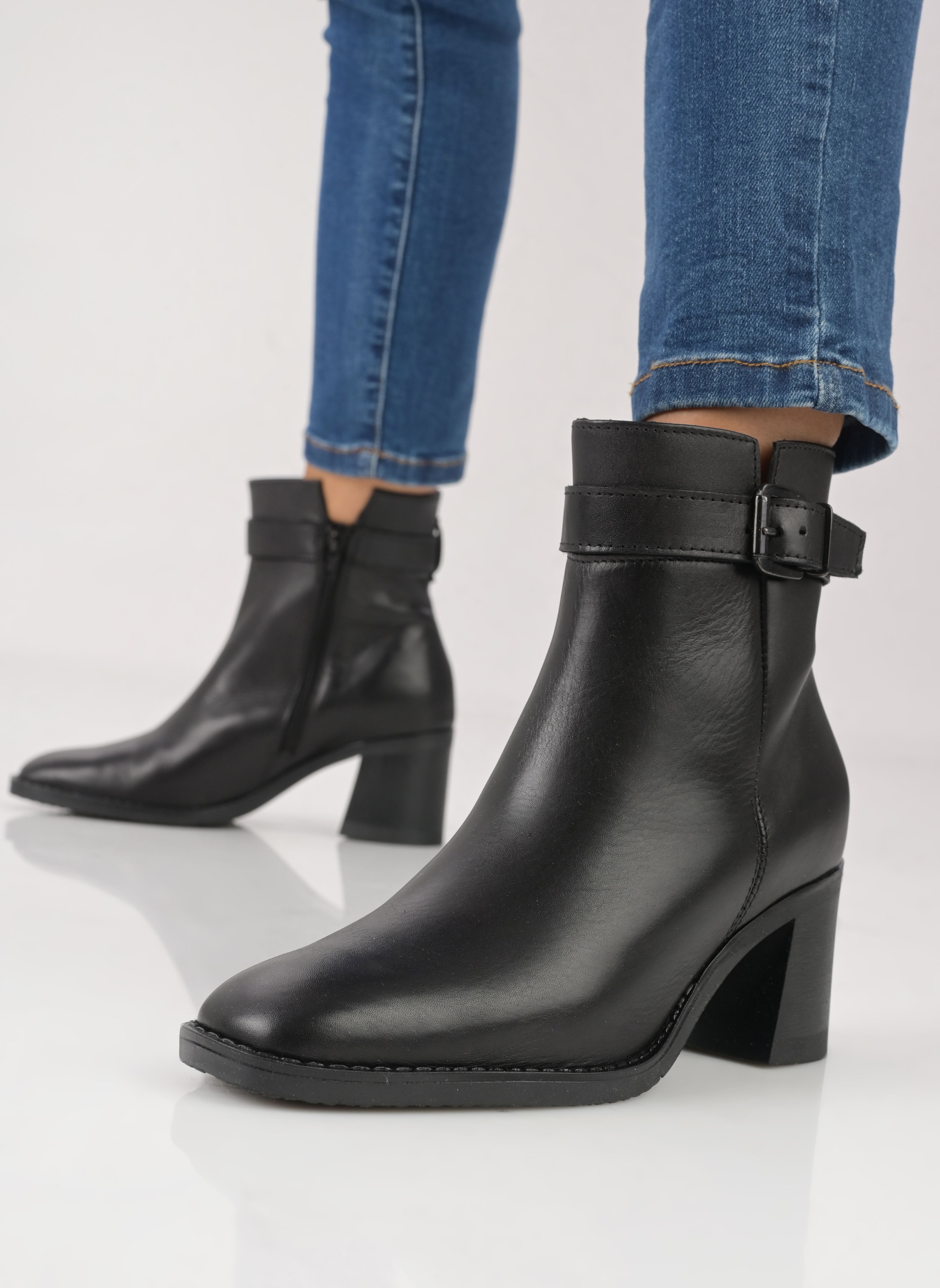 Niedrige Ankle Boots Romane damen schwarz Georgia Rose Soft Niedrige Ankle Boots Romane damen schwarz Noir