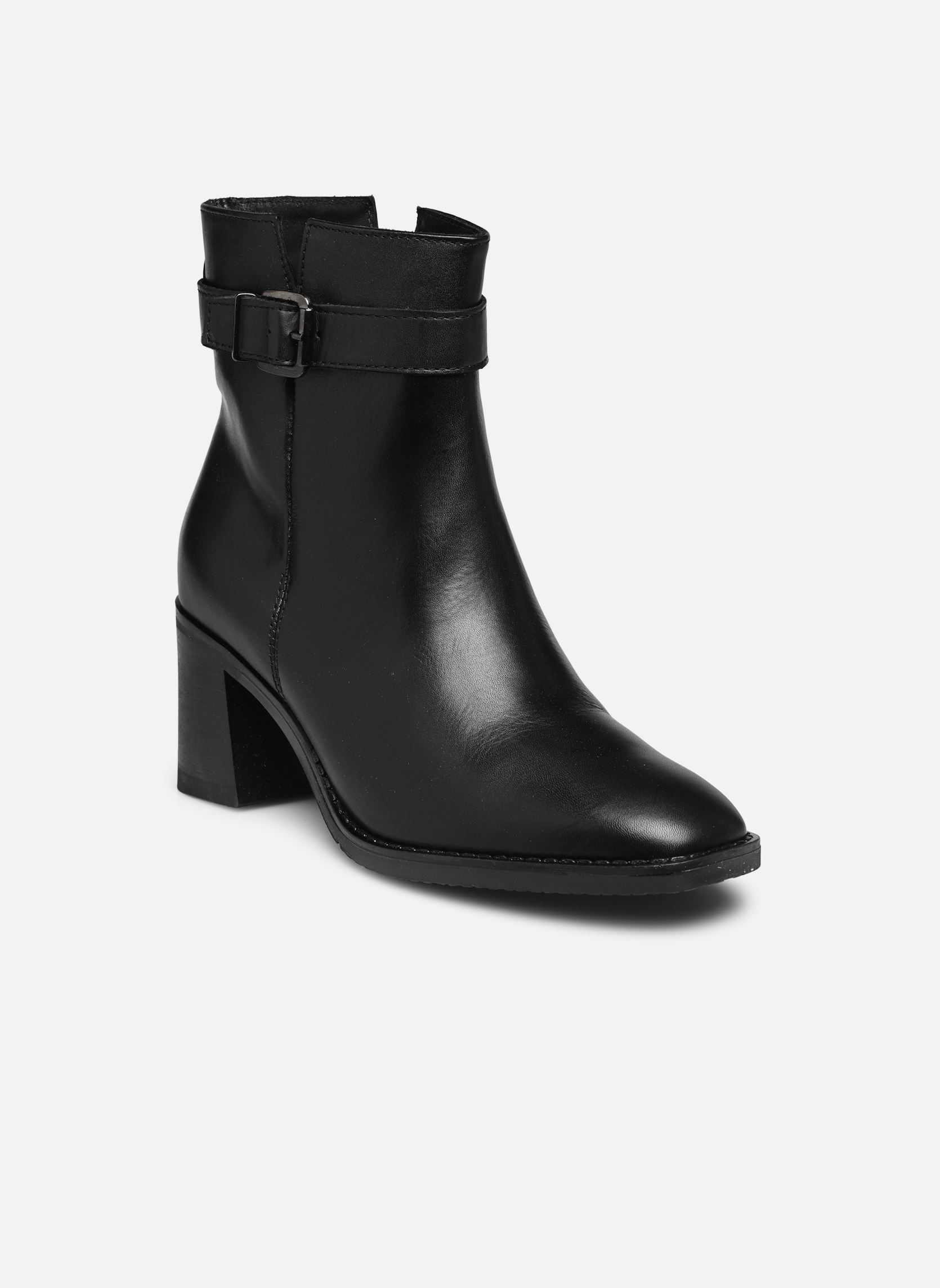 Niedrige Ankle Boots Romane damen schwarz Georgia Rose Soft Niedrige Ankle Boots Romane damen schwarz Noir