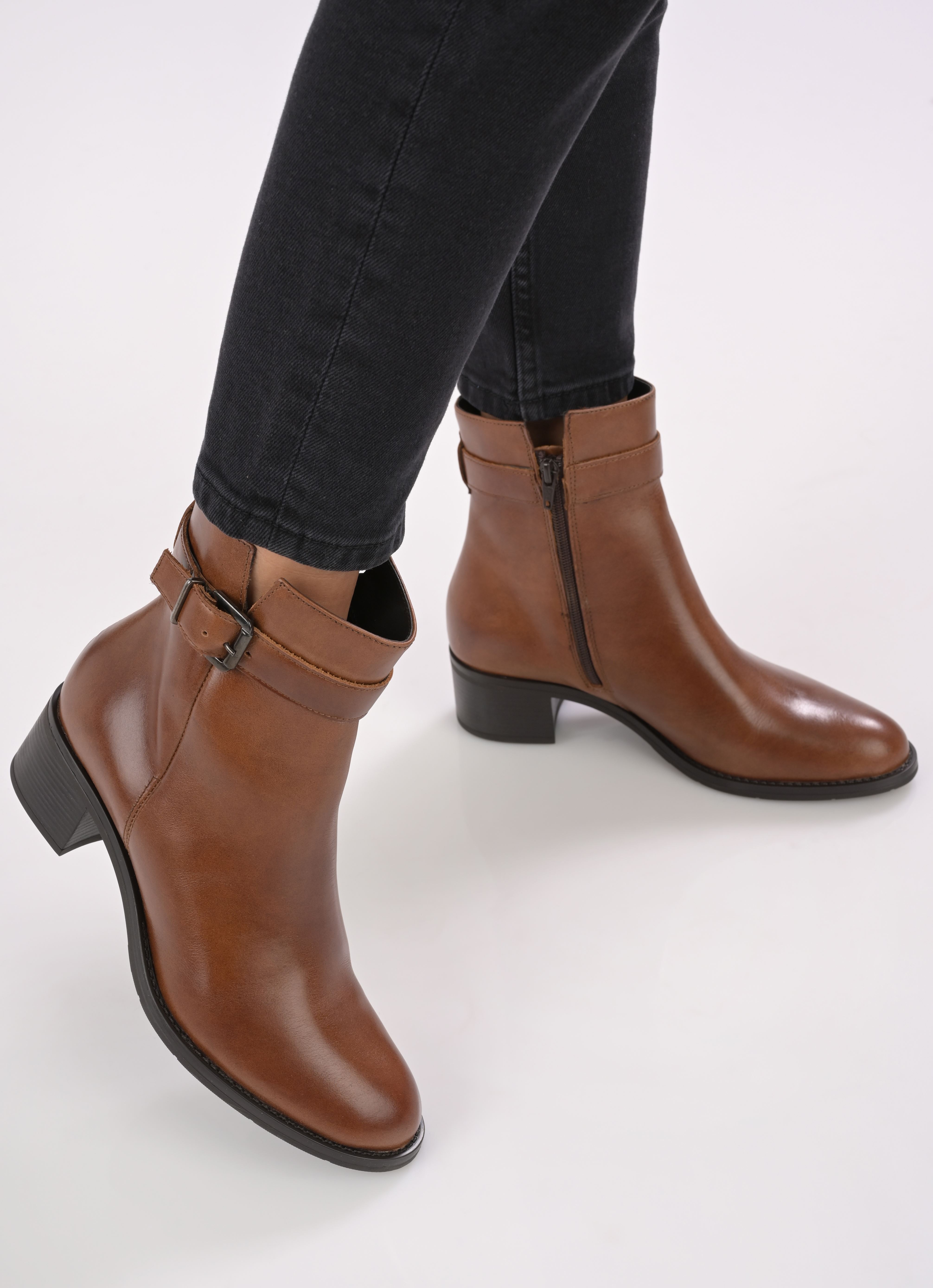 Niedrige Ankle Boots Romane damen braun Georgia Rose Soft Niedrige Ankle Boots Romane damen braun Camel