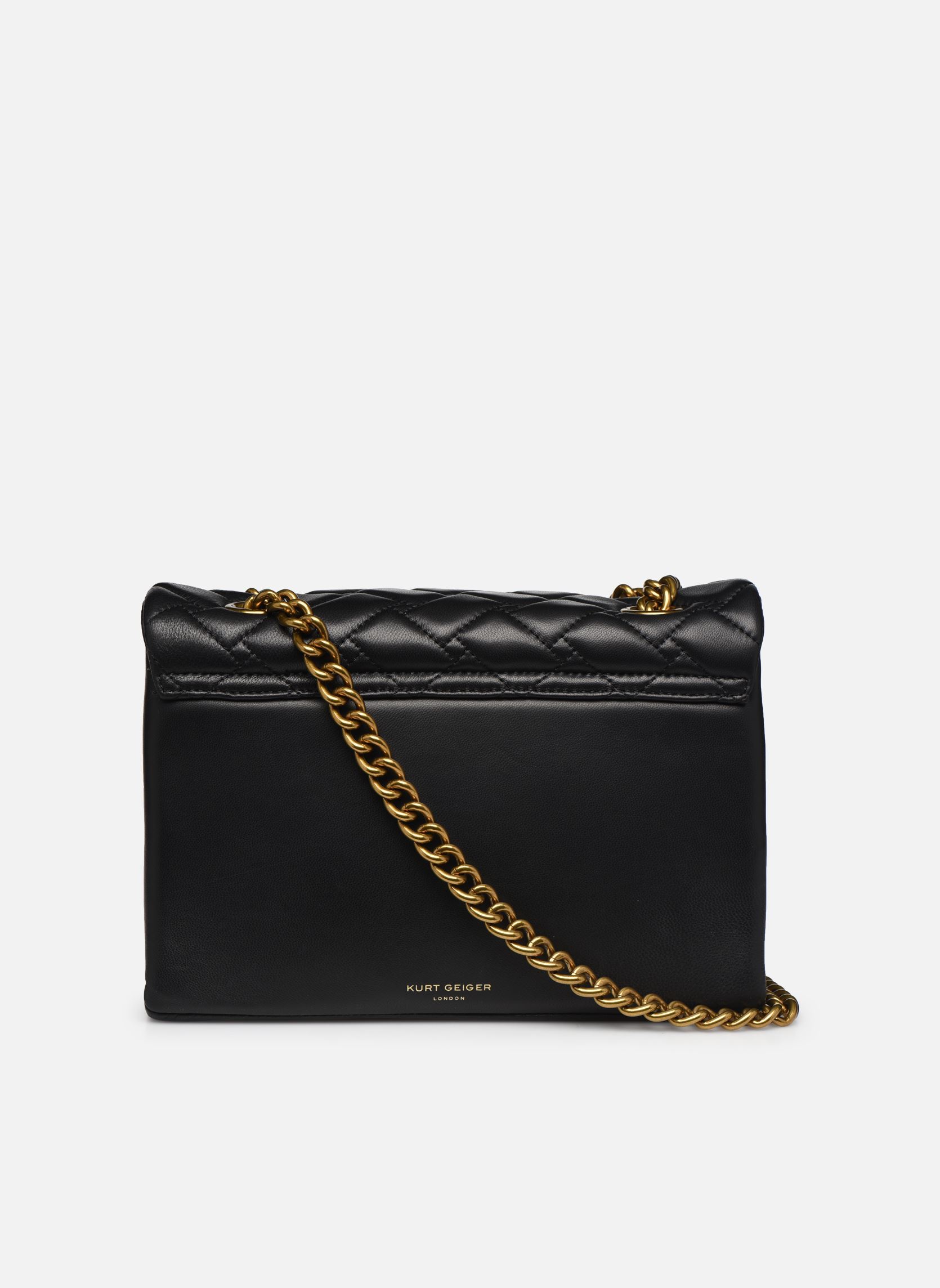 Schoudertassen LEATHER KENSINGTON X BAG dames zwart Kurt Geiger Schoudertassen LEATHER KENSINGTON X BAG dames zwart BLACK