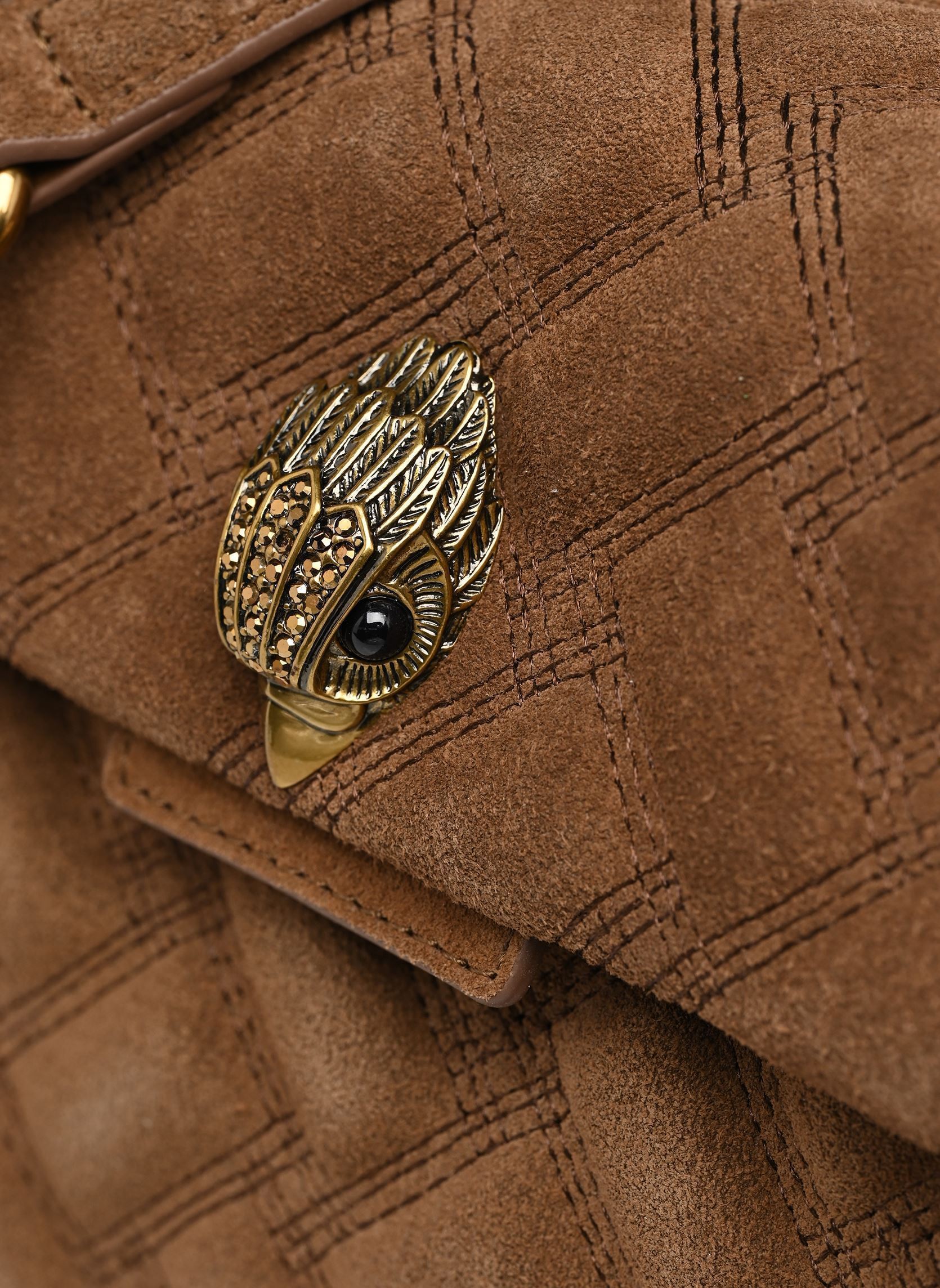 Schoudertassen LEATHER KENSINGTON BAG dames bruin Kurt Geiger Schoudertassen LEATHER KENSINGTON BAG dames bruin BROWN