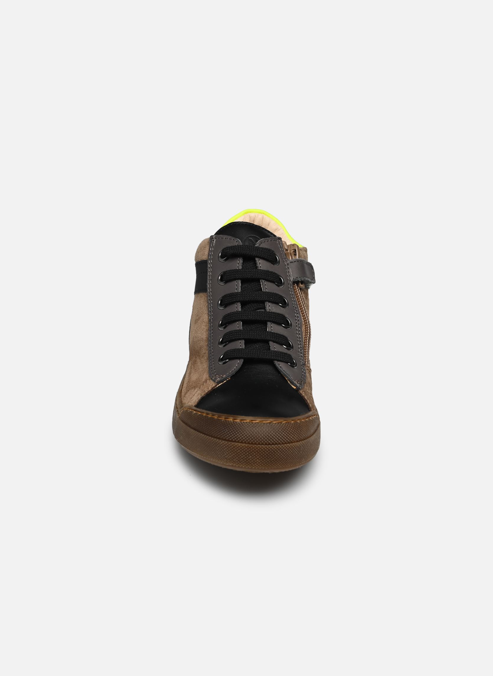 Baskets hautes Heist Zip garçon multicolore Naturino Baskets hautes Heist Zip garçon multicolore SUEDE/NAPPA BLACK ANTHRACITE