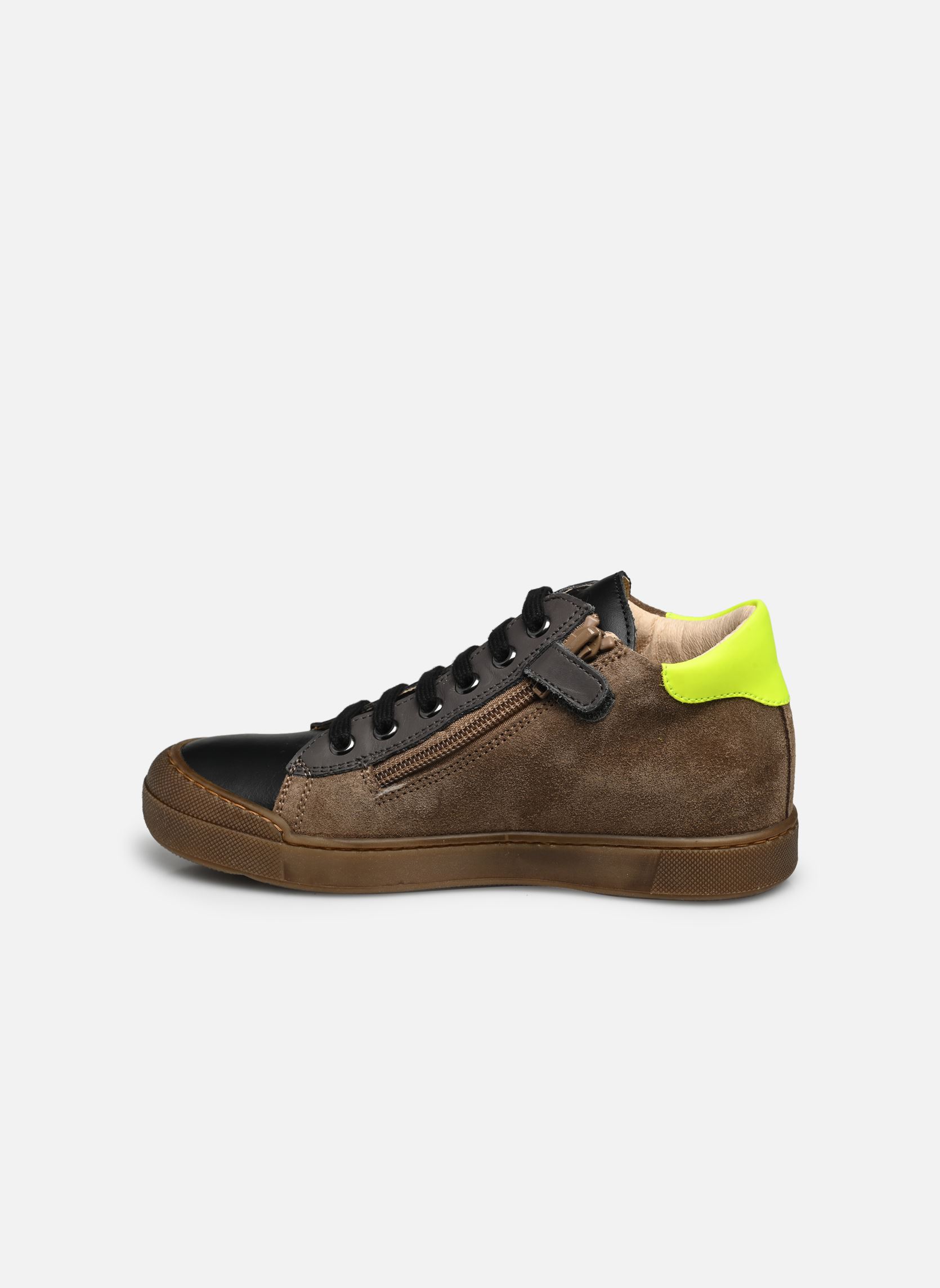 Baskets hautes Heist Zip garçon multicolore Naturino Baskets hautes Heist Zip garçon multicolore SUEDE/NAPPA BLACK ANTHRACITE