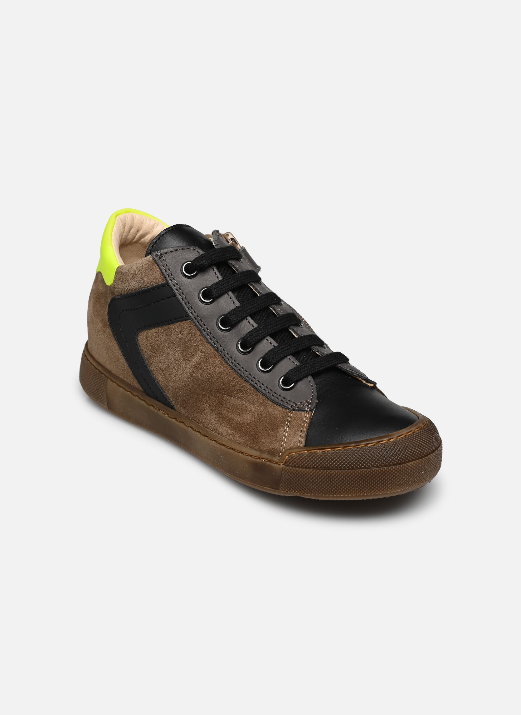 Baskets hautes Heist Zip garçon multicolore Naturino Baskets hautes Heist Zip garçon multicolore SUEDE/NAPPA BLACK ANTHRACITE