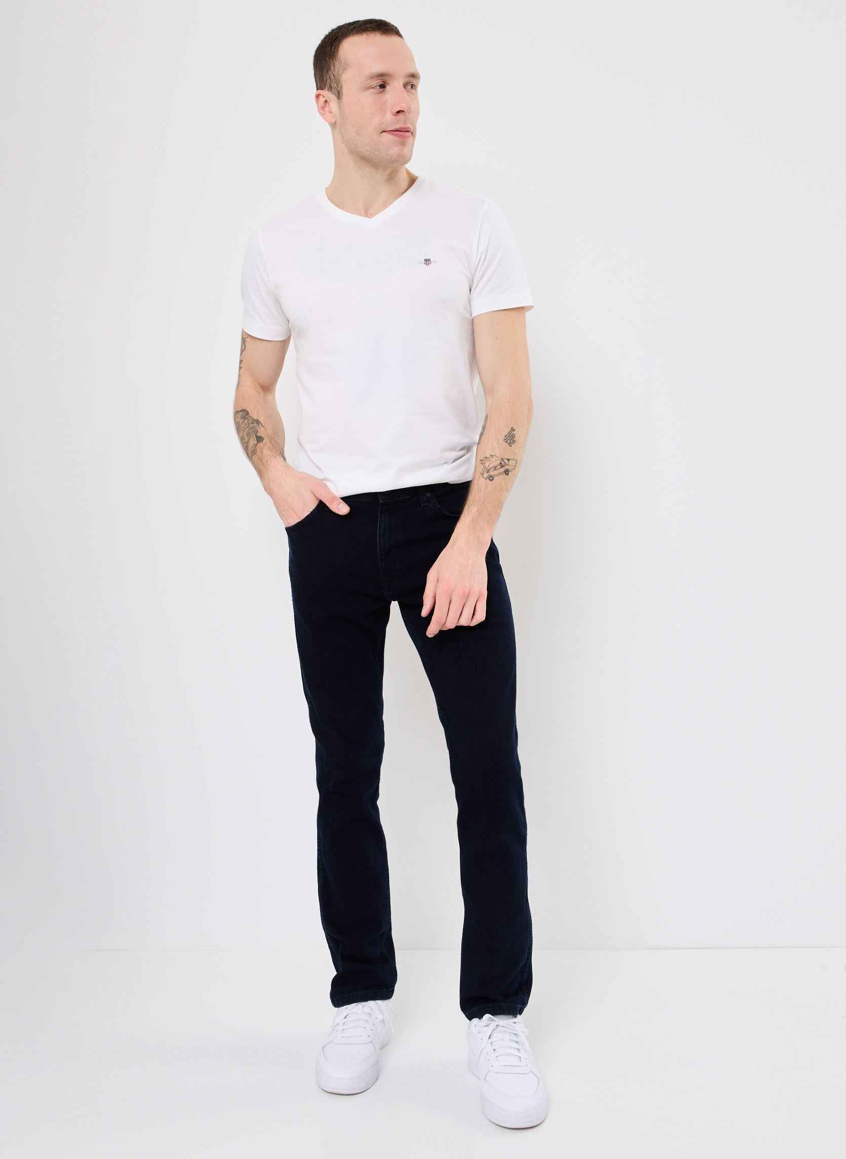 Jeans droit Greensboro homme noir Wrangler Jeans droit Greensboro homme noir BLACK BACK