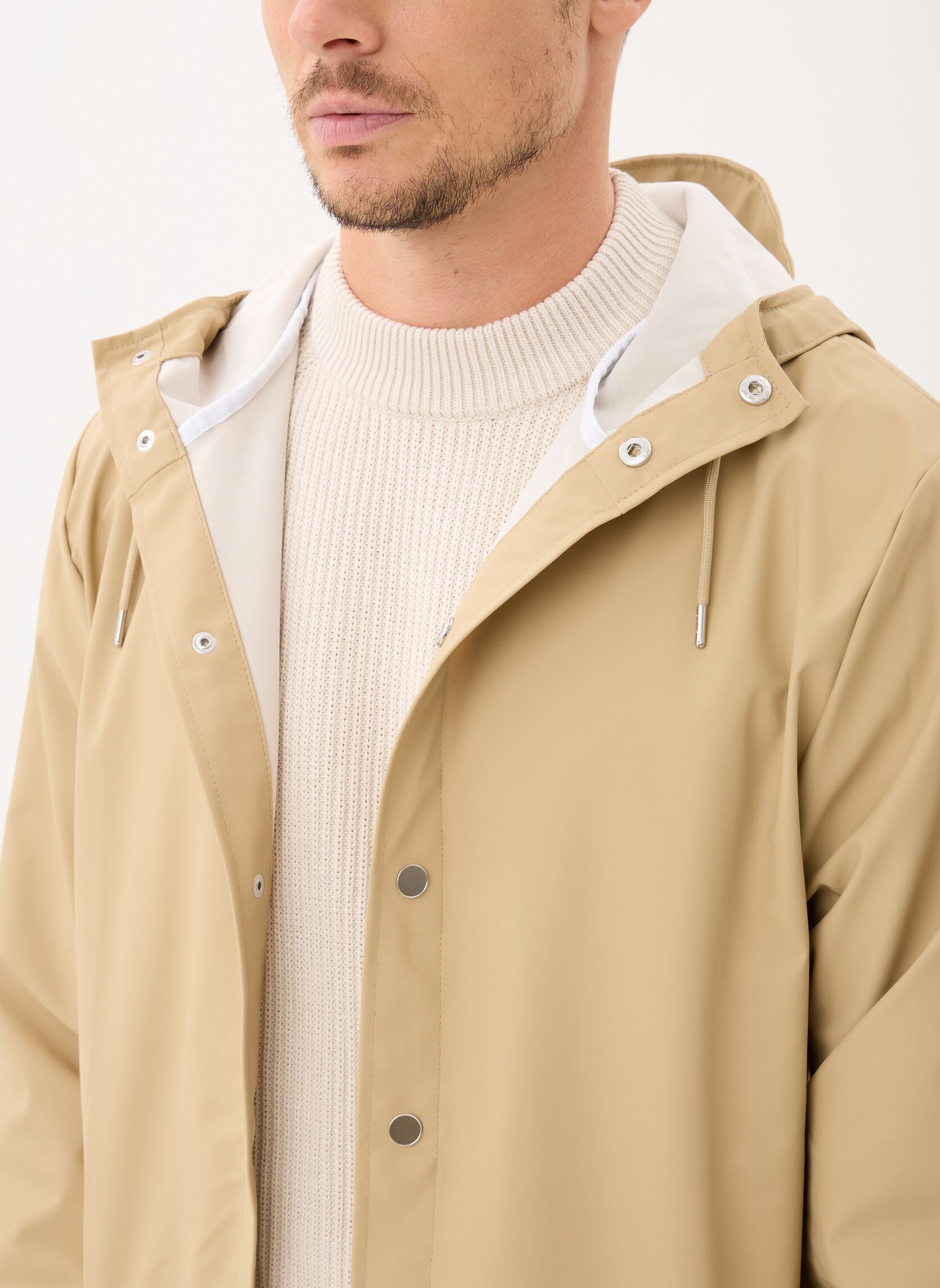 Giacche impermeabili Jacket M uomo beige Rains Giacche impermeabili Jacket M uomo beige SAND
