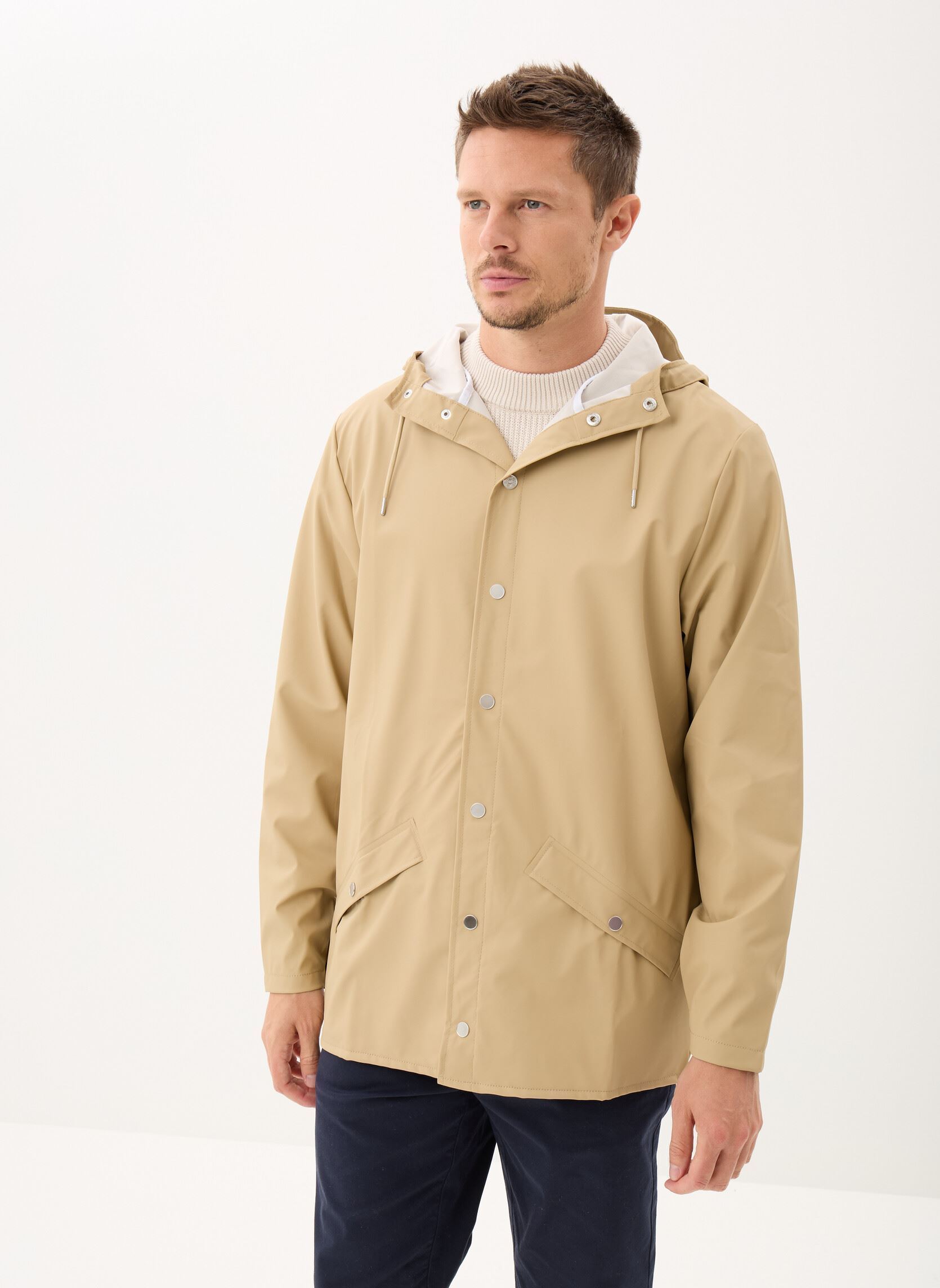 Giacche impermeabili Jacket M uomo beige Rains Giacche impermeabili Jacket M uomo beige SAND