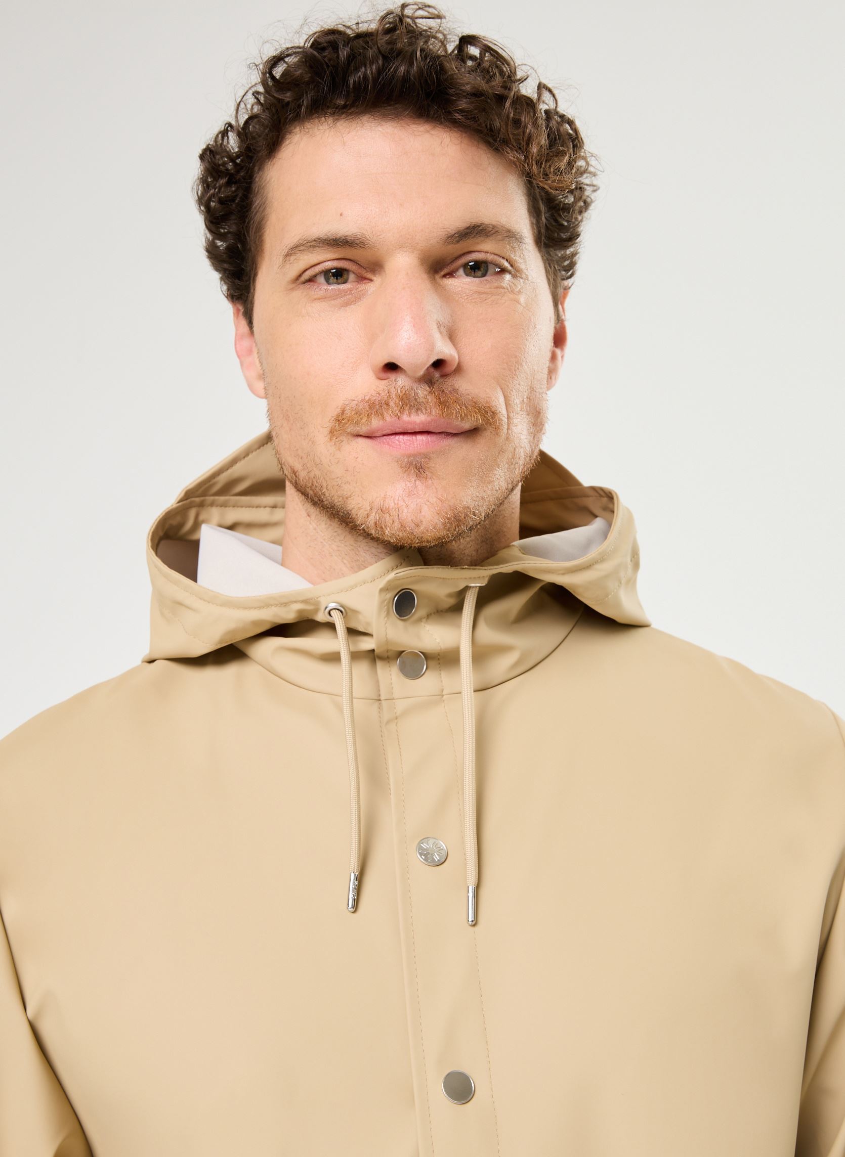 Wasserdichte Jacken Long Jacket M herren beige Rains Wasserdichte Jacken Long Jacket M herren beige SAND
