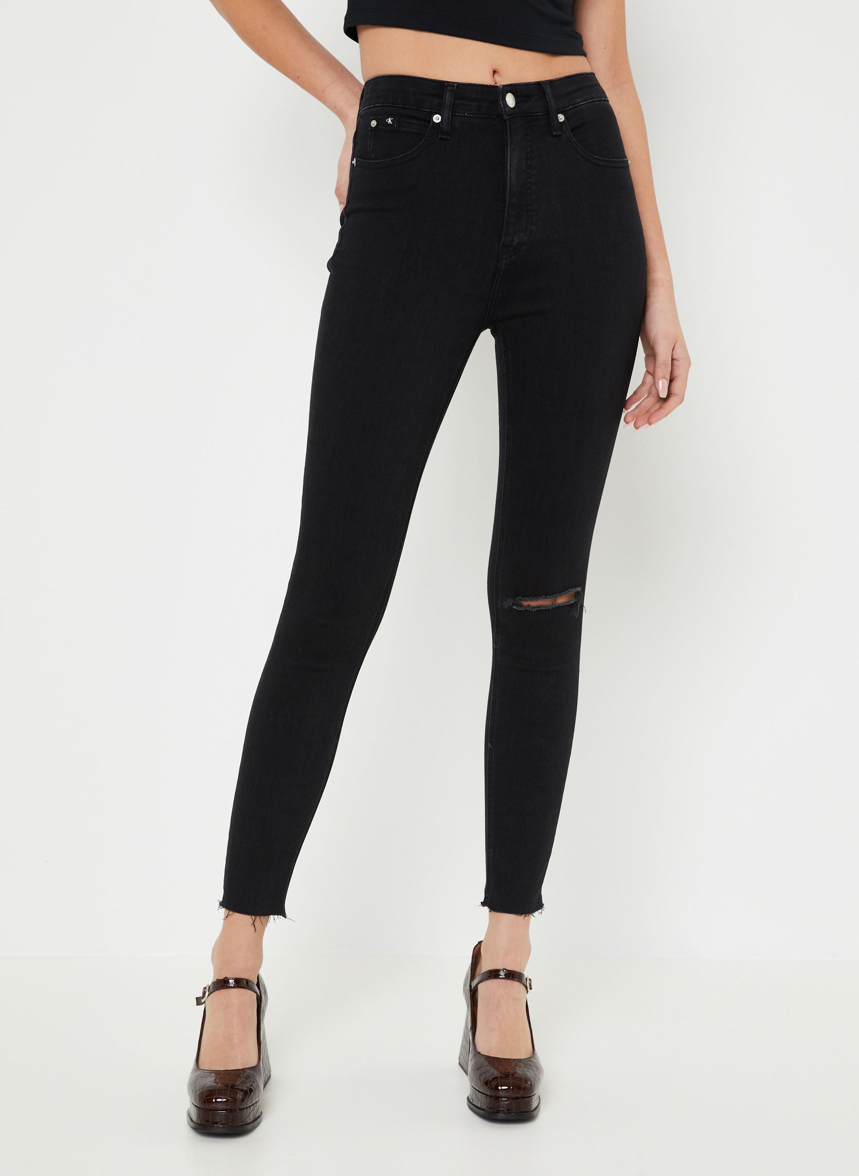 Vêtements Calvin Klein Jeans High Rise Super Skinny Ankle pour Accessoires