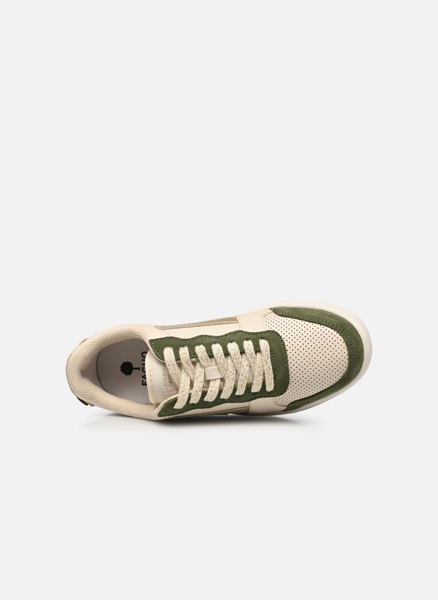 Niedrige Sneaker HAZEL BASKETS LEATHER SUEDE damen grün Faguo Niedrige Sneaker HAZEL BASKETS LEATHER SUEDE damen grün KAK22