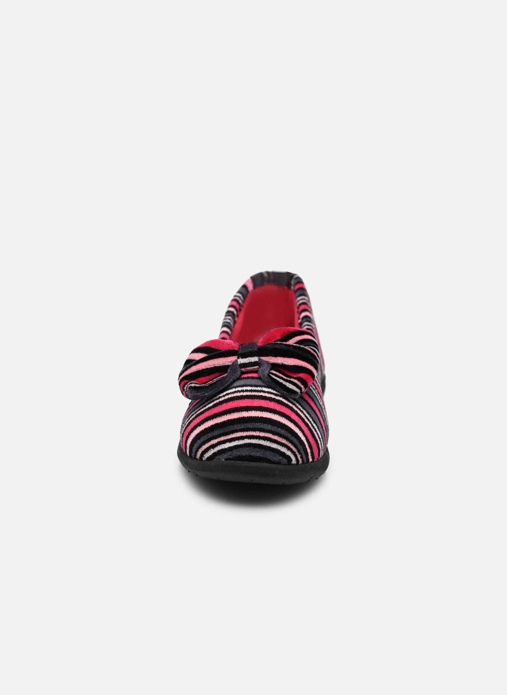 Chaussons Ballerine Ergonomique EveryWear Velours femme multicolore Isotoner Chaussons Ballerine Ergonomique EveryWear Velours femme multicolore Rayures